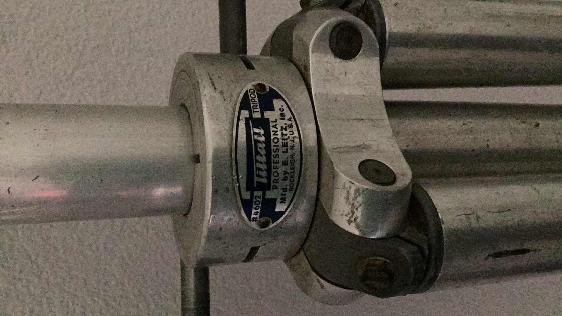 Photo 1 of VINTAGE TILTALL PROFESSIONAL TRIPOD # 4602 - E LEITZ INC ROCKLEIGH NJ