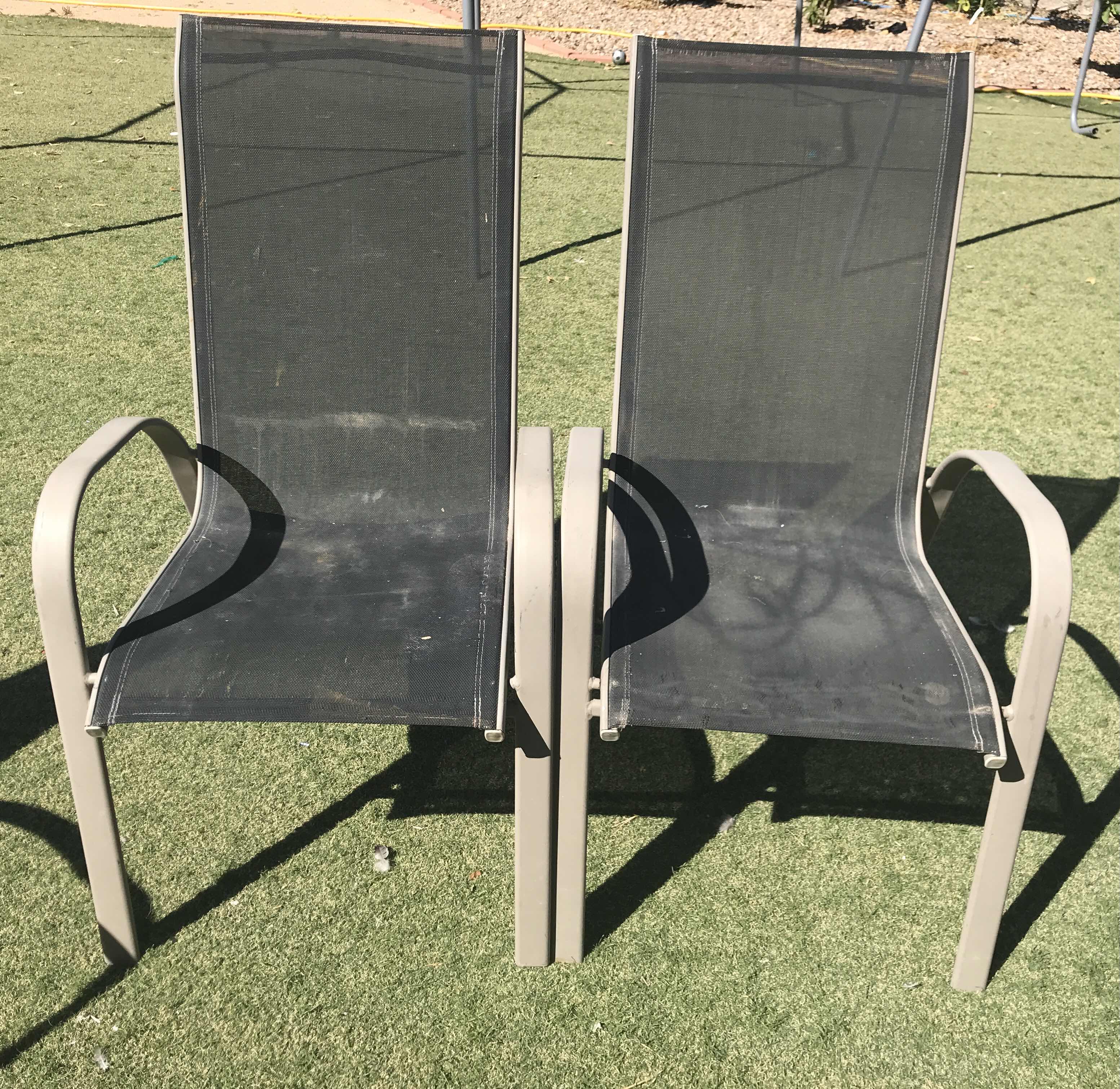 Photo 1 of OUTDOOR SOLUTIONS STACKING CHAIRS