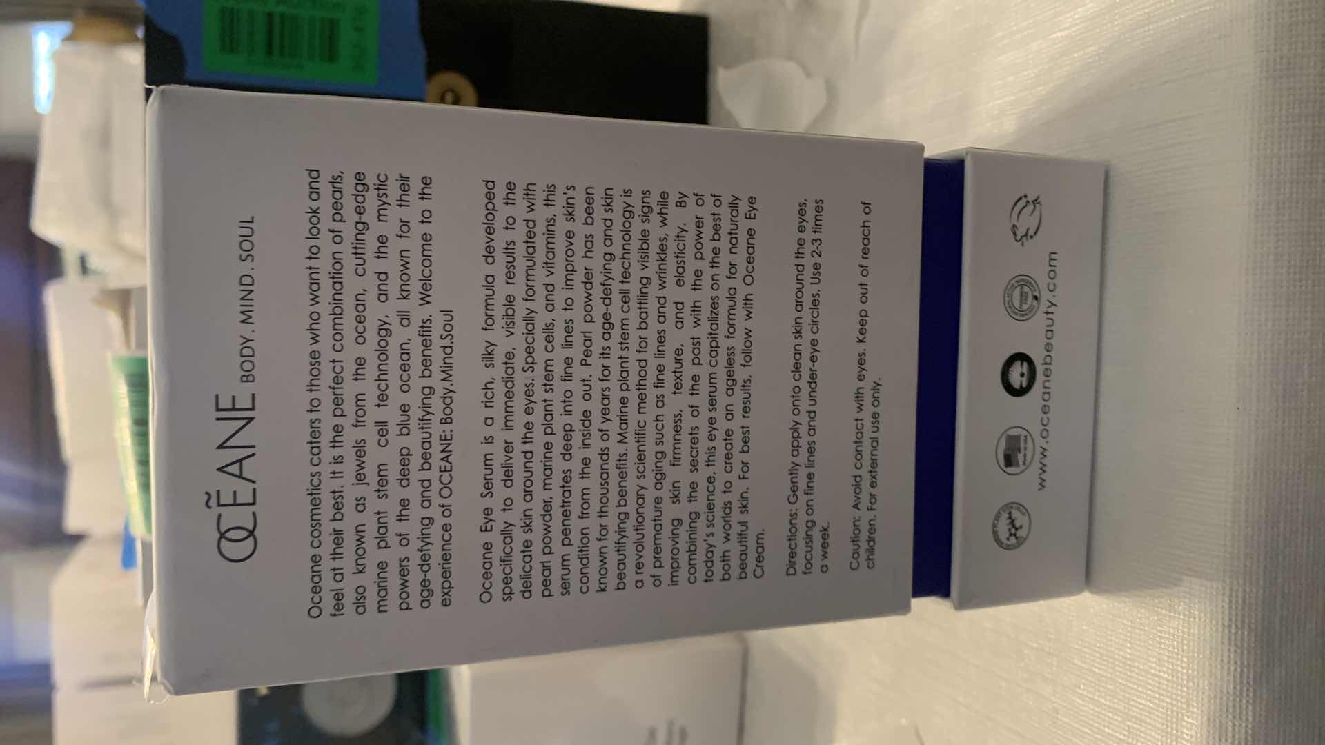 Photo 1 of OCEANE BODY MIND SOUL BLUE PEARL EYE SERUM