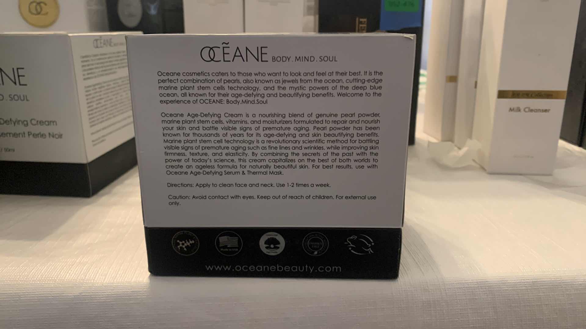 Photo 1 of OCEANE BODY MIND SOUL BLACK PEARL AGE DEFYING CREAM