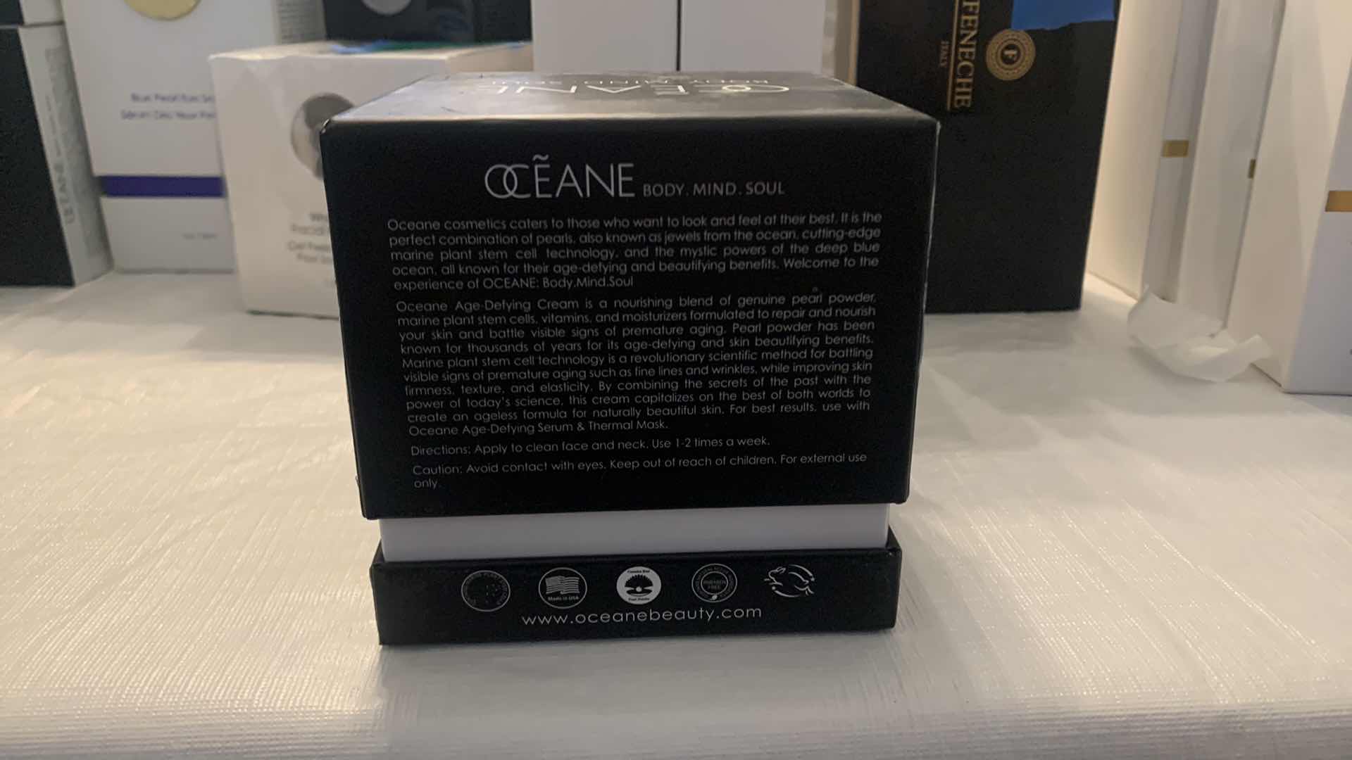 Photo 1 of OCEANE BODY MIND SOUL BLACK PEARL AGE DEFYING CREAM