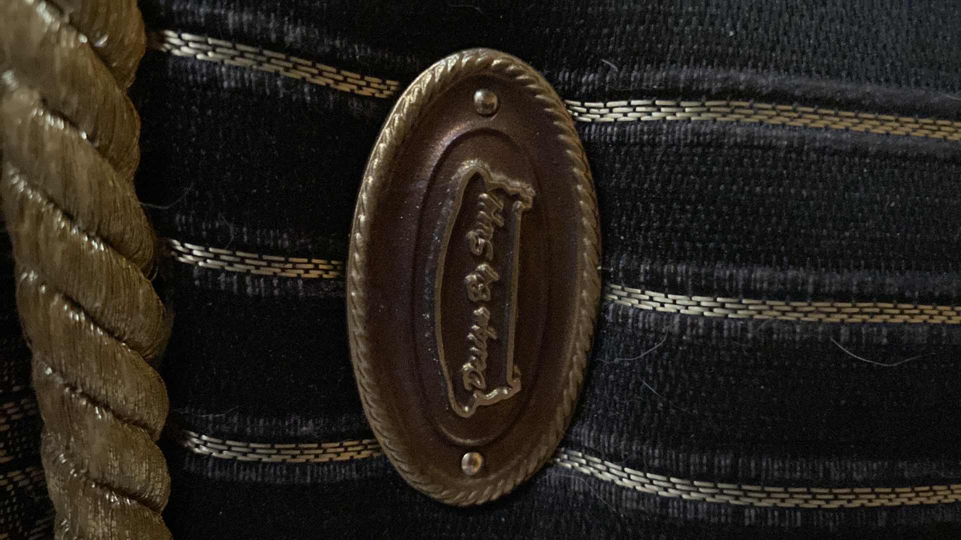 Photo 1 of DESIGN BY SUZY BLACK AND GOLD ARMLESS CHAIR