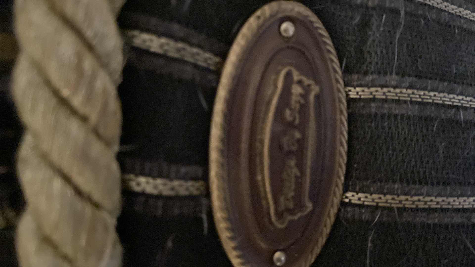 Photo 2 of DESIGN BY SUZY BLACK AND GOLD ARMLESS CHAIR