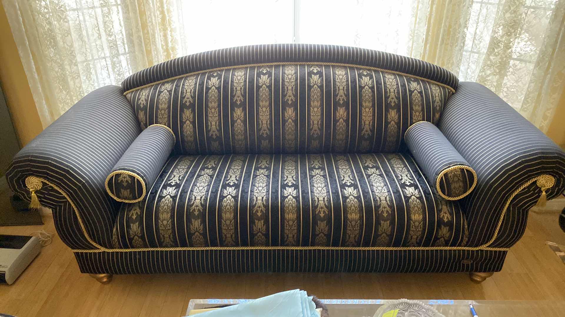 Photo 1 of 90” DESIGN BY SUZY BLACK ANNA’S GOLD SOFA