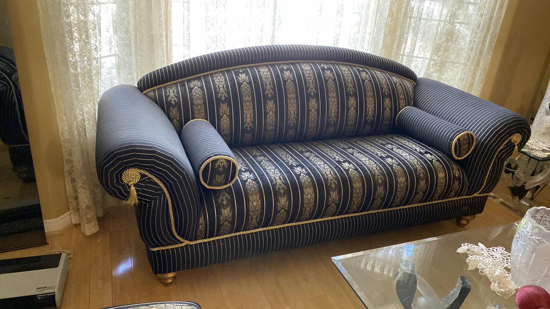 Photo 1 of 90” DESIGN BY SUZY BLACK ANNA’S GOLD SOFA