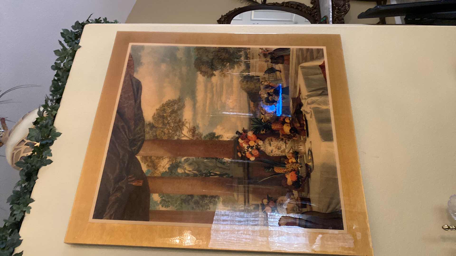 Photo 1 of ARTWORK VICTORIAN INLAY WITH RESIN OVERLAY 40” X 43”