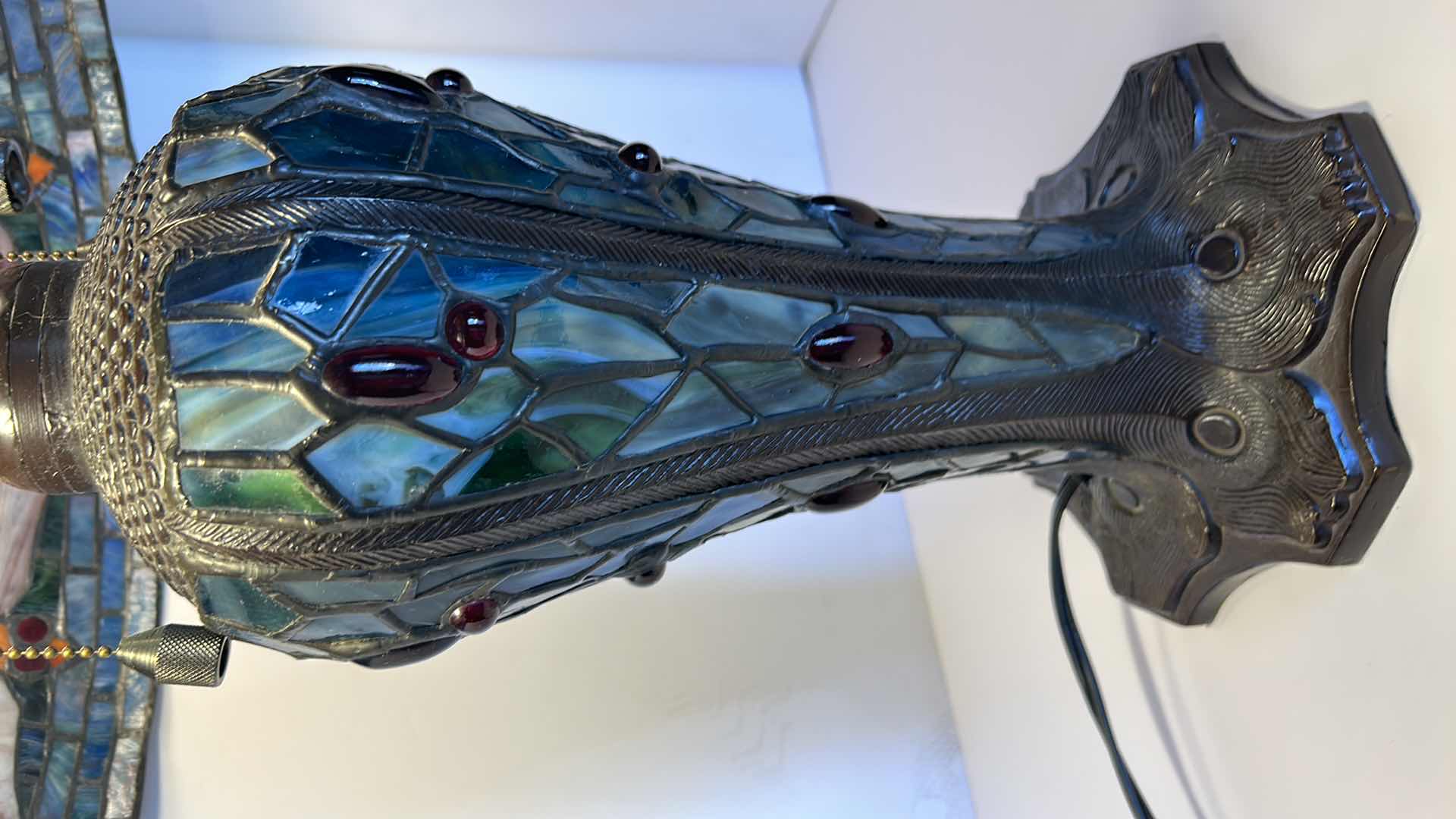 Photo 1 of STAINED GLASS TIFFANY STYLE LAMP 20” x H26”