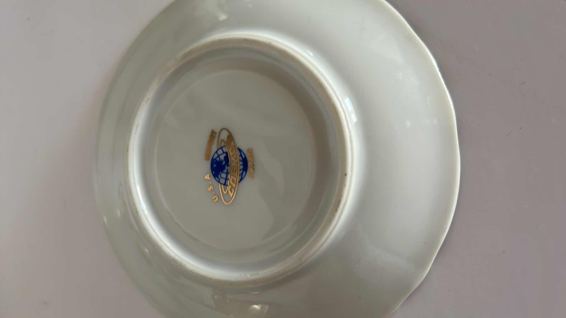 Photo 1 of PORCELAIN COFFEE/TEA SET USA IMPORT COSMOS MADE IN JAPAN