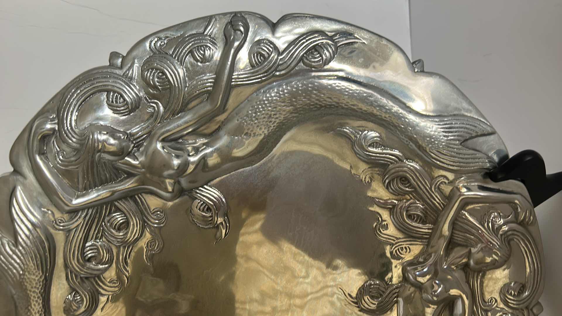 Photo 1 of THE PINTEL COLLECTION OVEN SAFE NON TOXIC HEAT AND COLD RETENTION 16” MERMAID PLATTER (STAND NOT INCLUDED)