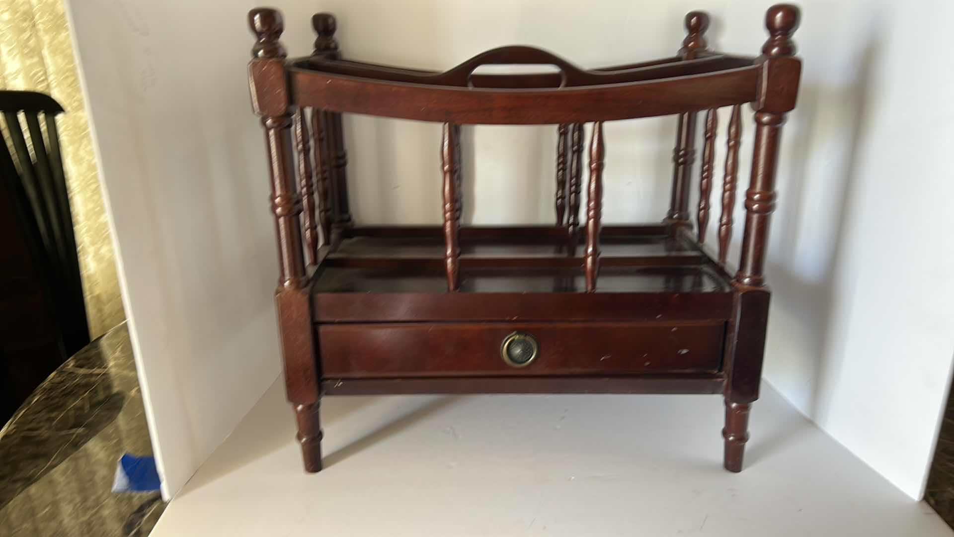 Photo 1 of THOMAS PACCONI CLASSIC WOOD MAGAZINE RACK