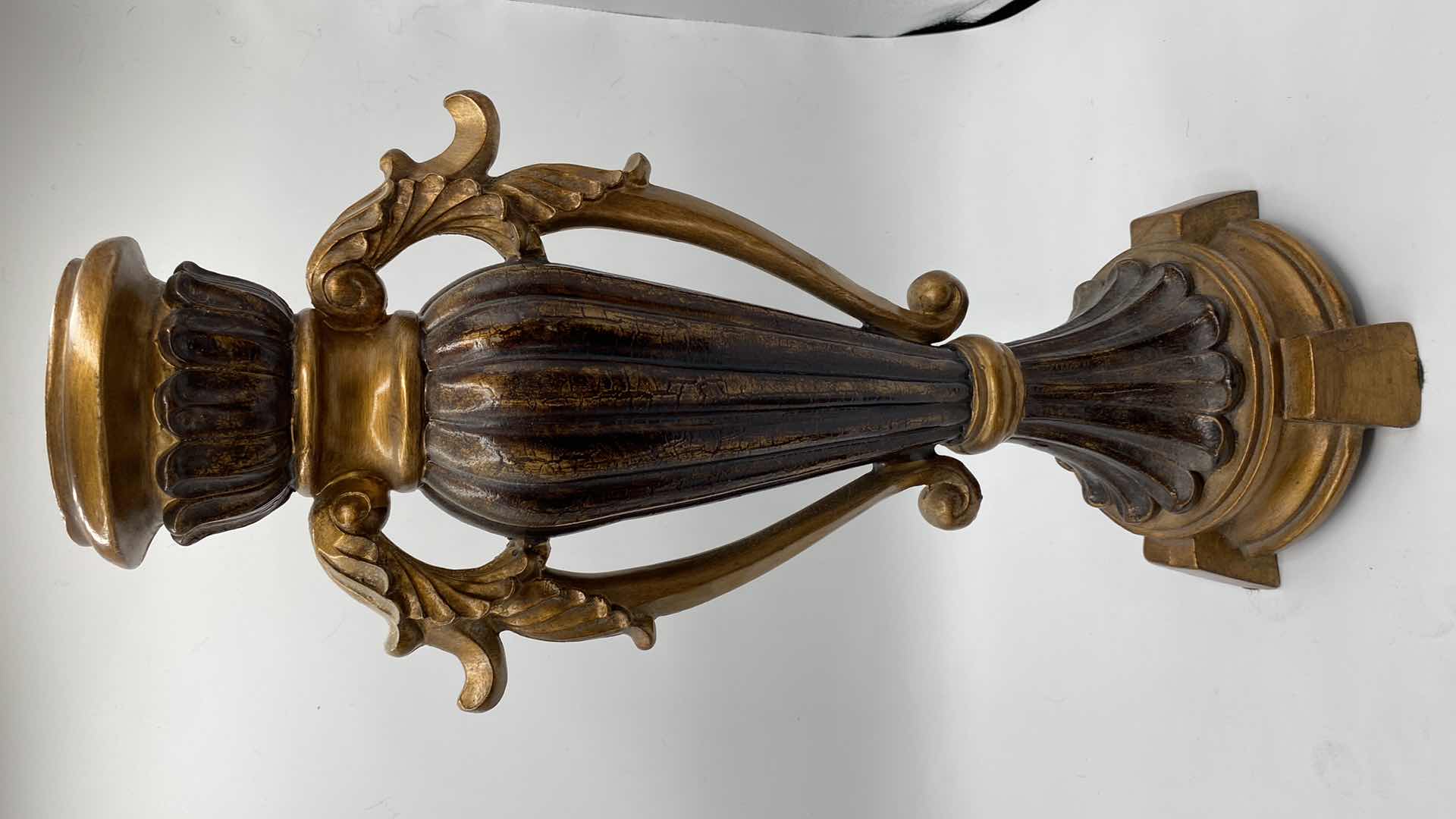 Photo 1 of PAIR OF RESIN CANDLESTICKS TALLEST 18”