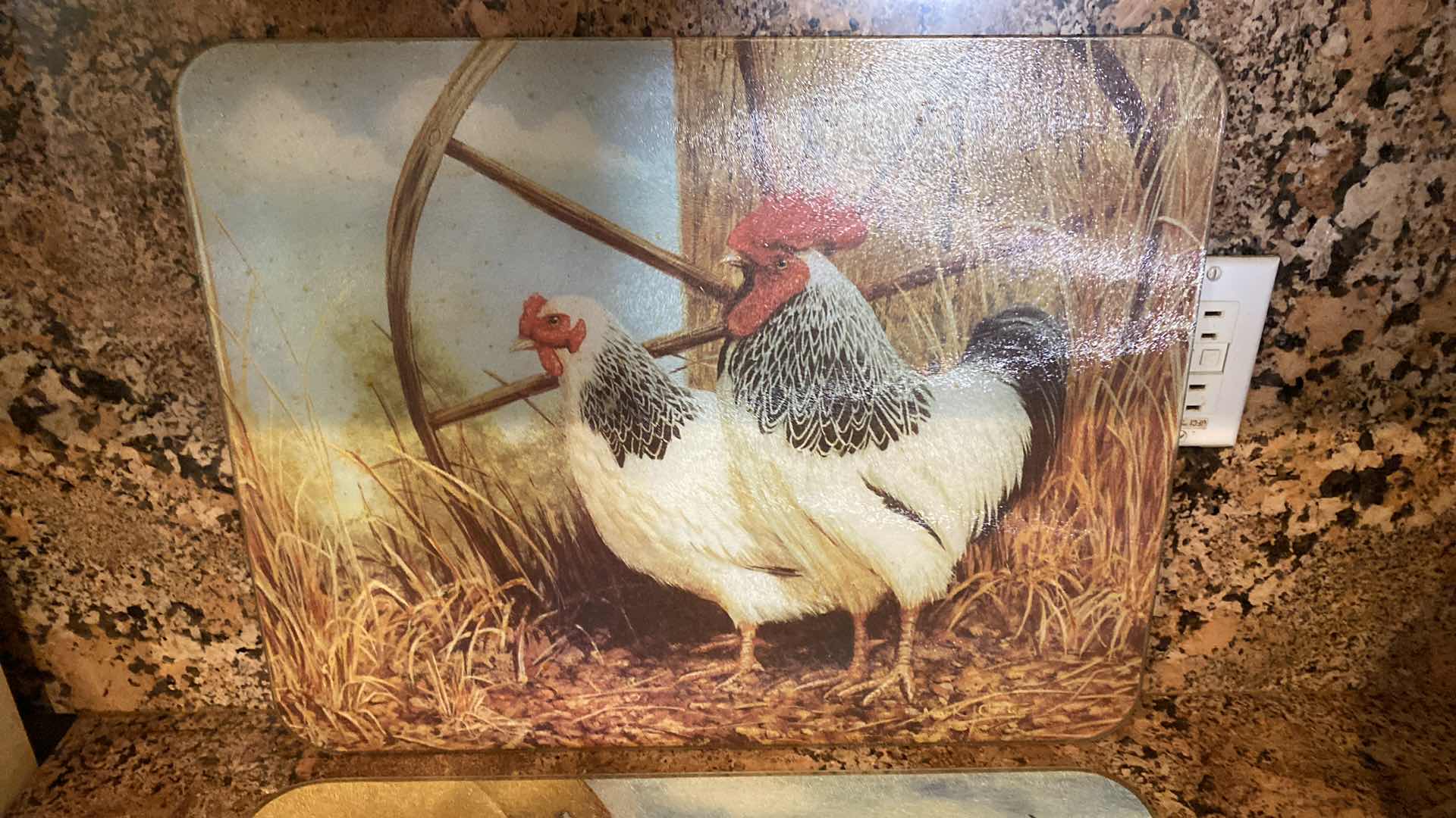 Photo 1 of PAIR OF GLASS CUTTING BOARDS 16” X 19”