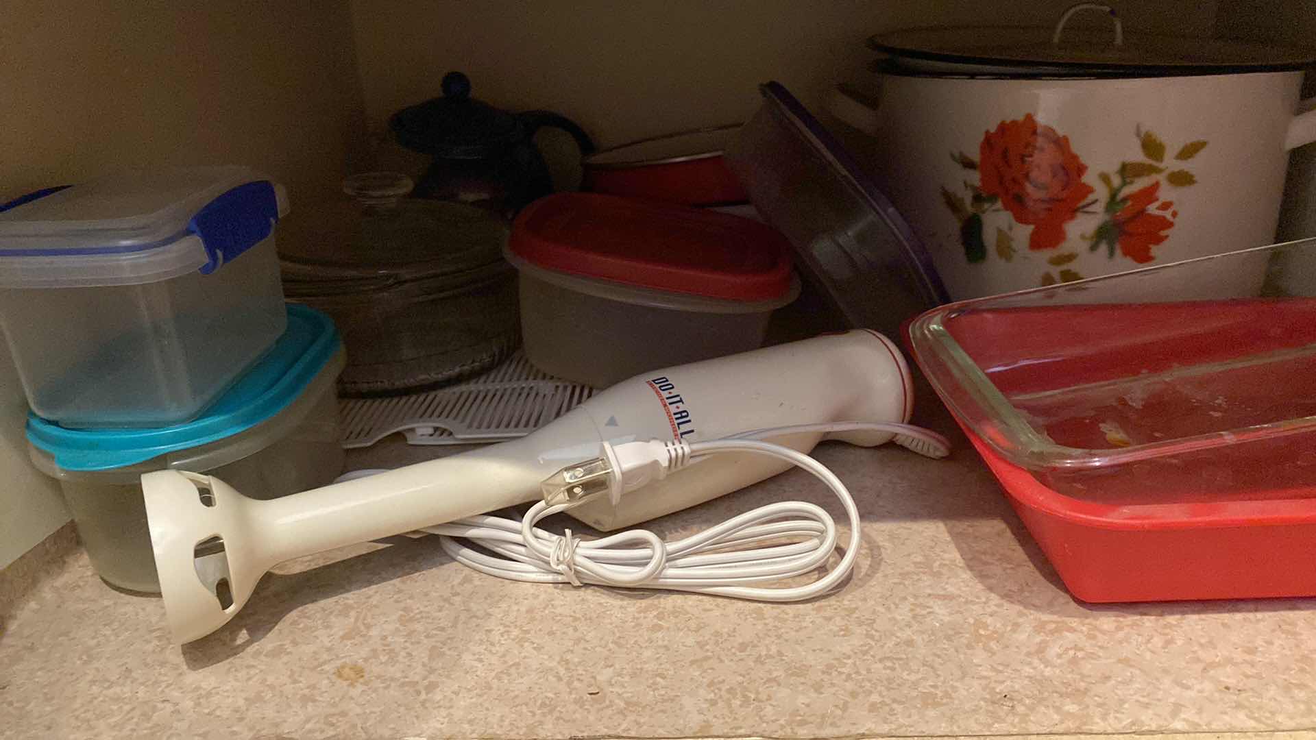 Photo 1 of CONTENTS OF KITCHEN CABINET STORAGE AND DO IT ALL KITCHEN WONDER