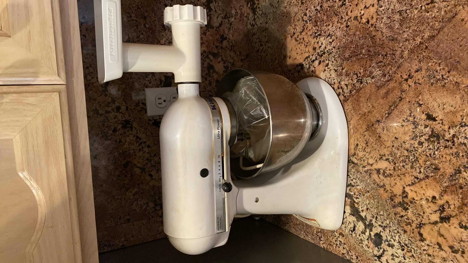 Photo 1 of KITCHEN AID ULTRA POWER MIXER WITH MEAT GRINDER ATTACHMENT AND MORE