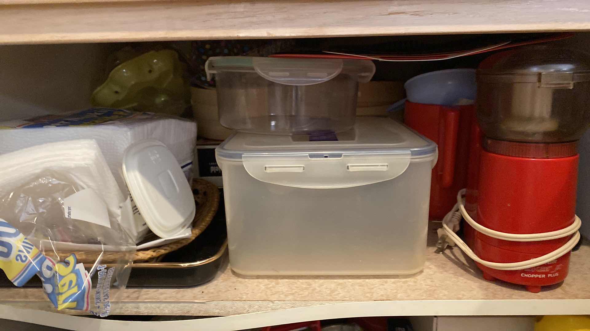 Photo 1 of CONTENTS OF KITCHEN CABINET