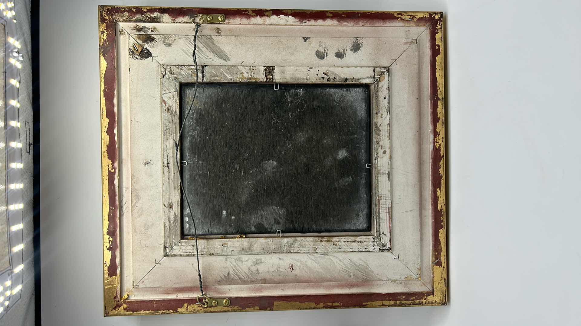 Photo 1 of ORNATE GOLD FRAMED ART WORK FLOWERS 16” x 18.5”