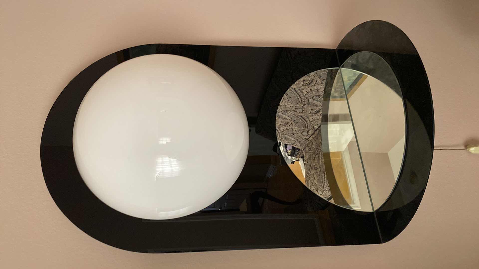 Photo 1 of MID CENTURY MODERN WALL ARC ADJUSTABLE LAMP WITH MIRROR SHELF 32” X 19” H43”