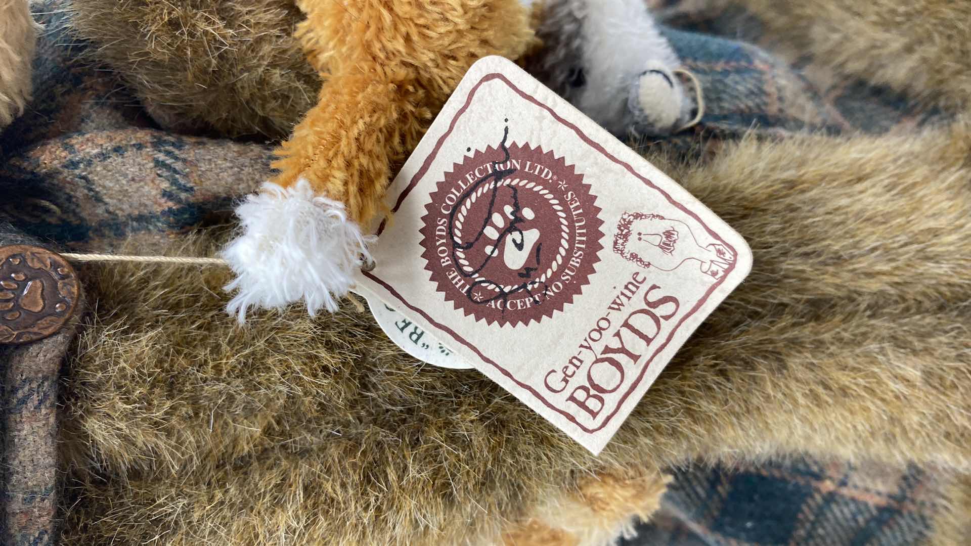 Photo 1 of BOYD BEAR COLLECTIBLE AND PAIR OF DOGS