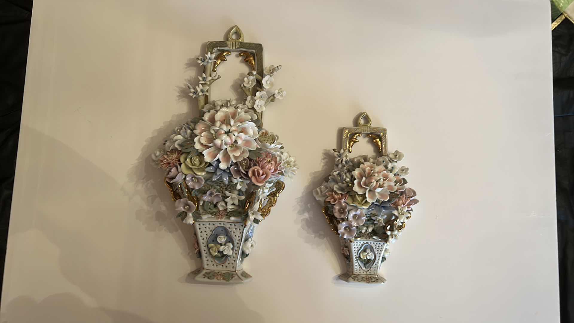 Photo 1 of VINTAGE PORCELAIN DECOR TALLEST H13”