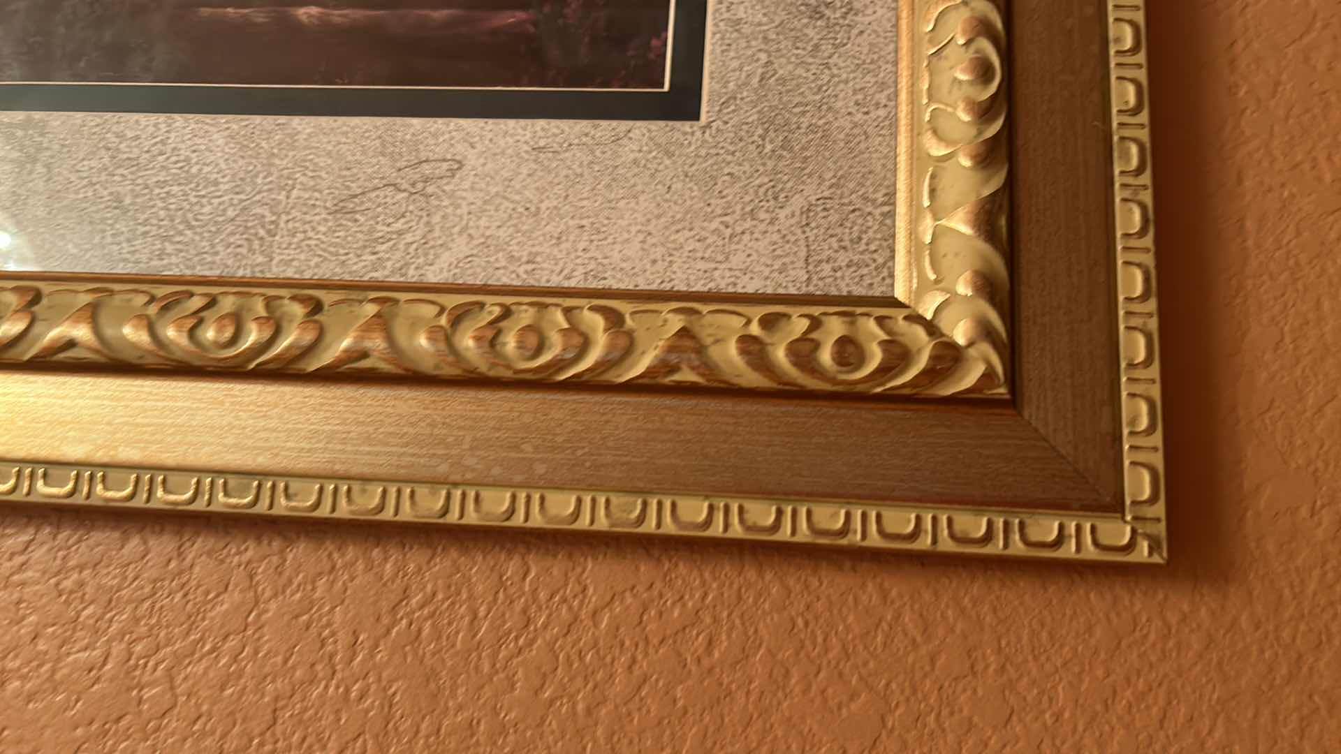 Photo 1 of ARTWORK GOLD FRAMED COUNTRY COTTAGE 24” x 20”