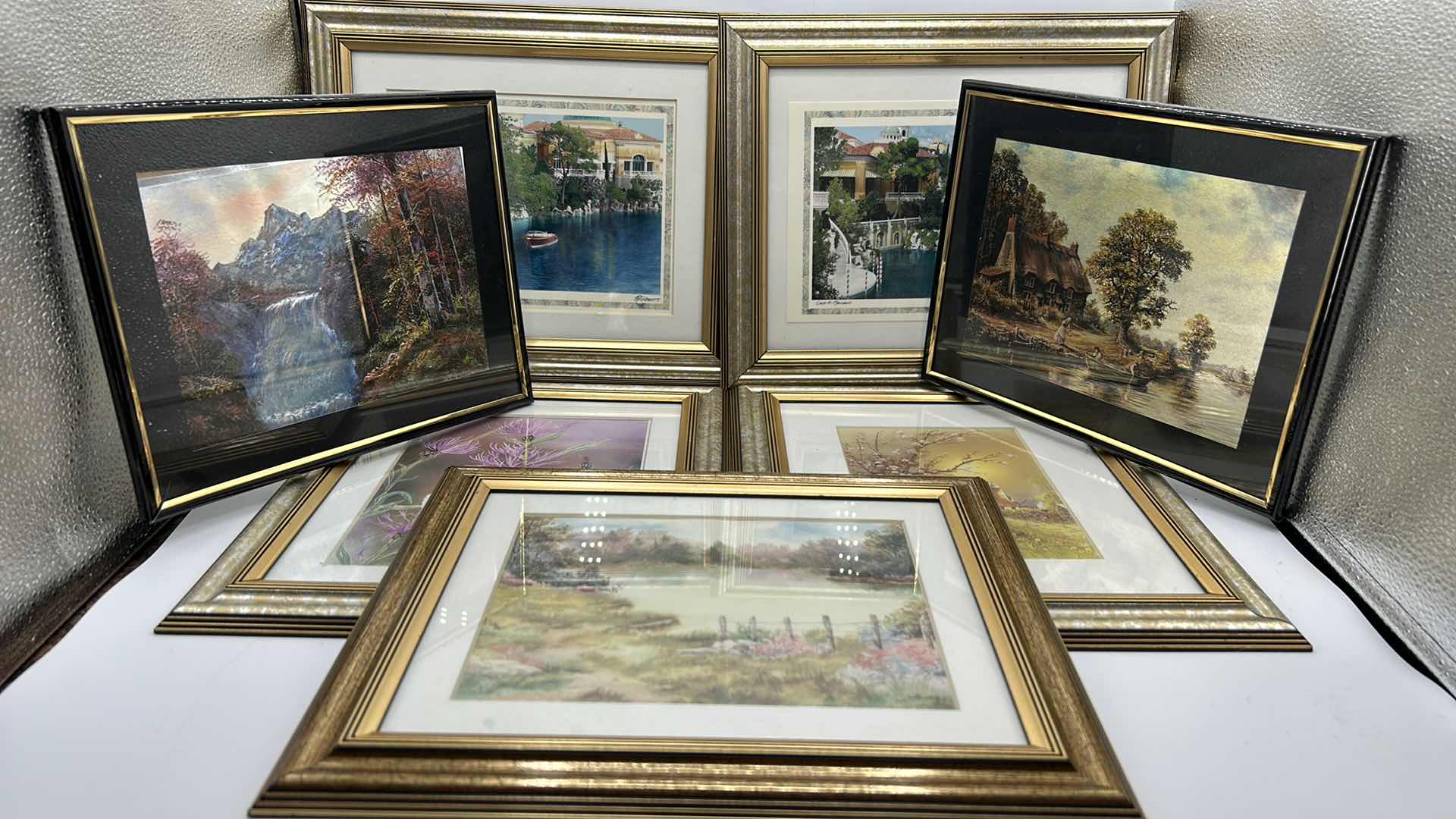 Photo 1 of 7 PC FRAMED ART ASSORTMENT MOSTLY 13” x 11”