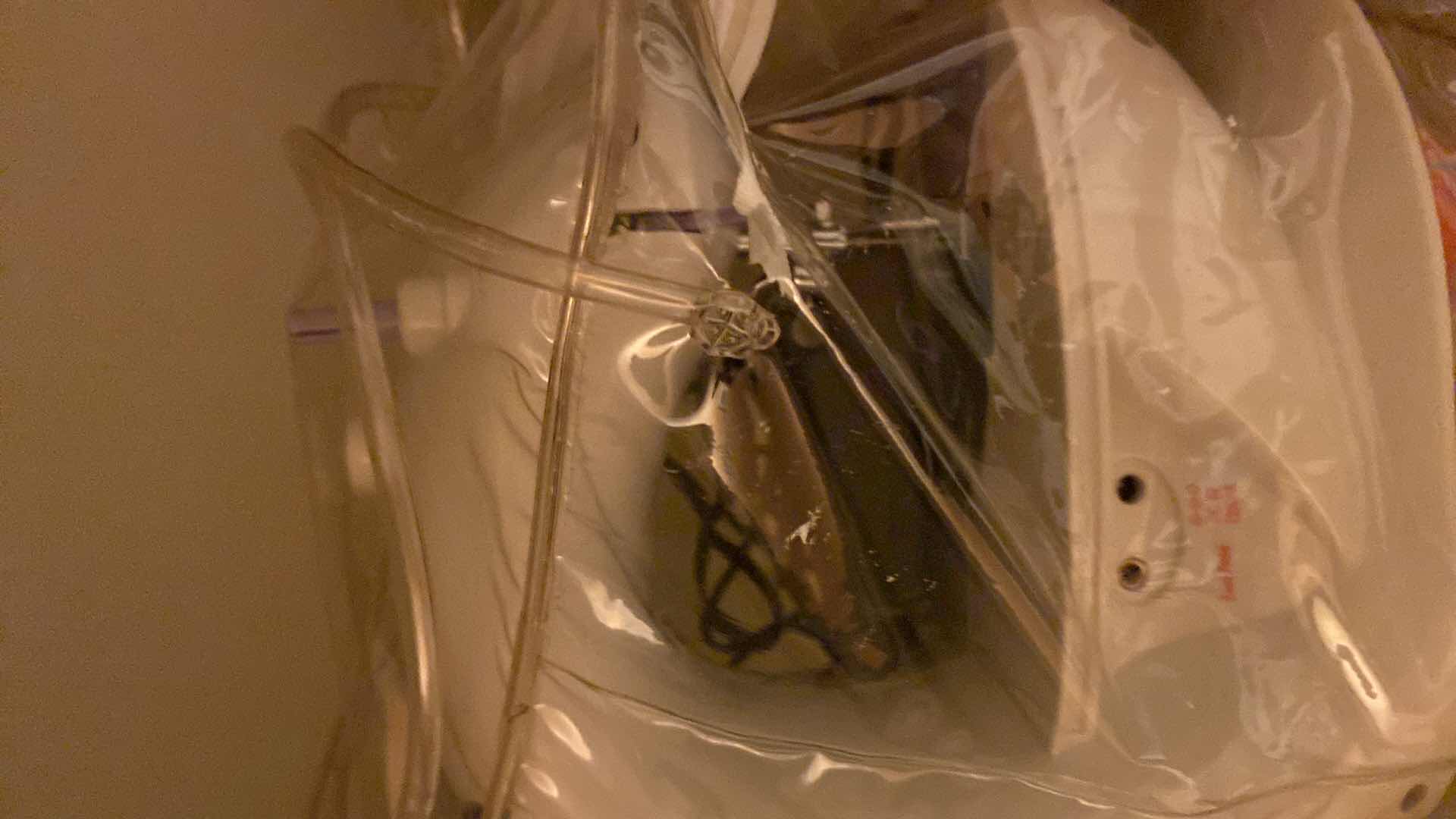 Photo 1 of CONTENTS OF SHELF LAUNDRY CLOSET LINENS, MINI SEW MACHINE BLOW DRYER