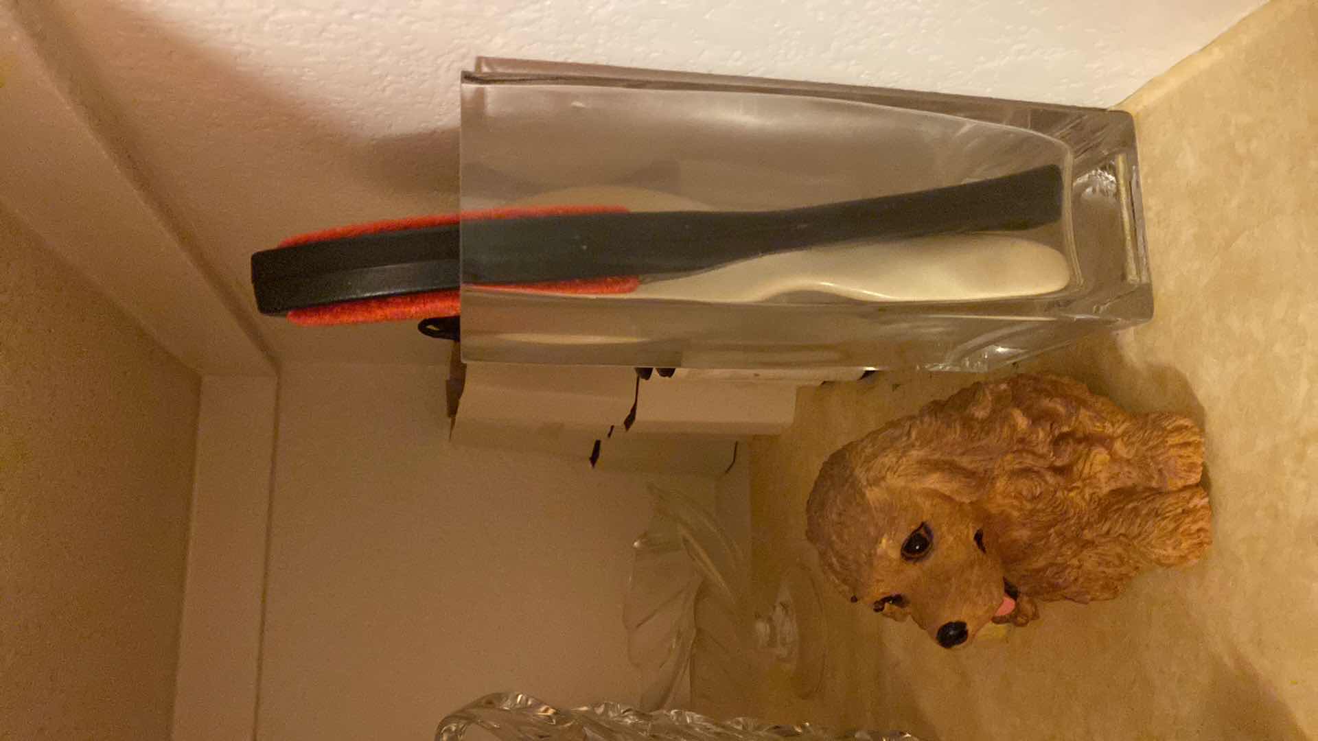 Photo 1 of CONTENTS OF SHELF LAUNDRY CLOSET VASE BOWL MINI STEAMER AND MORE