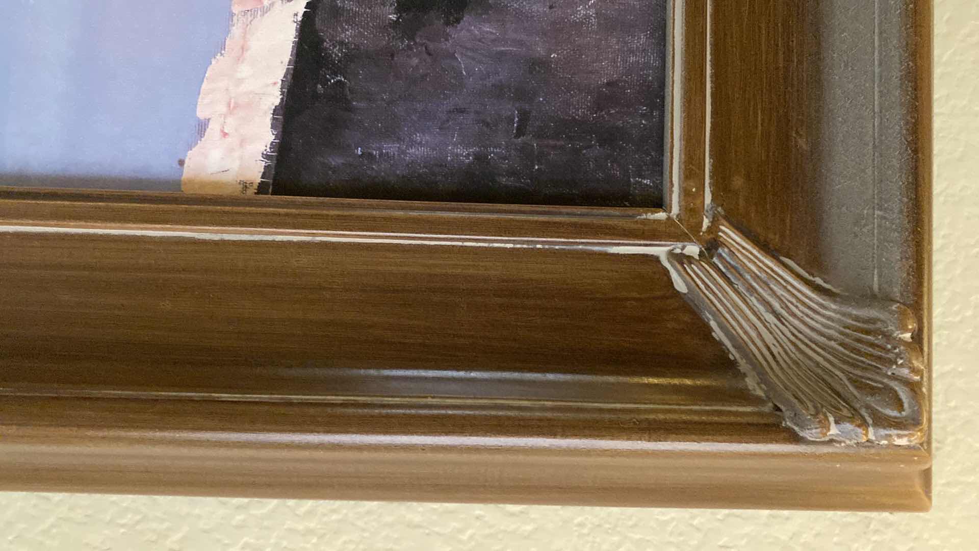 Photo 1 of WOOD FRAMED ARTWORK, SEASCAPE SIGNED 39” X 32”