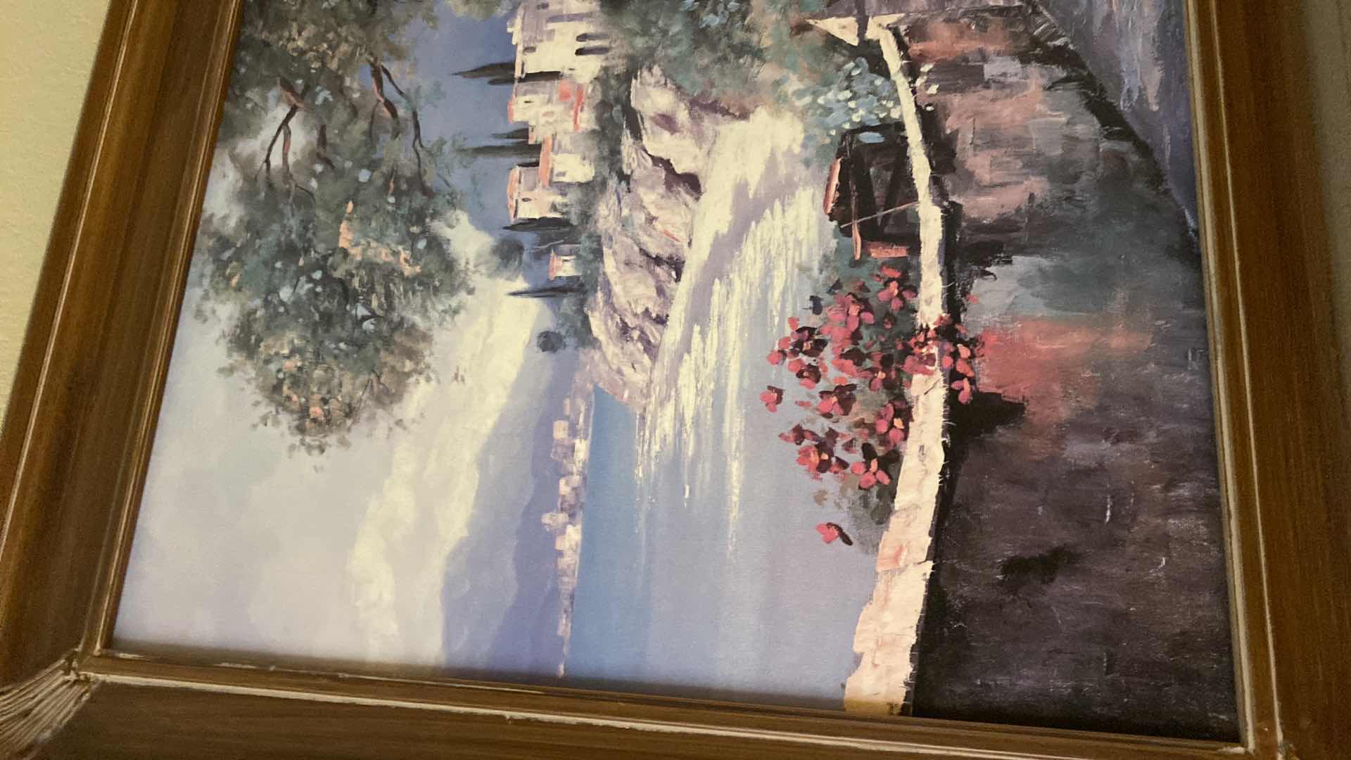 Photo 1 of WOOD FRAMED ARTWORK, SEASCAPE SIGNED 39” X 32”