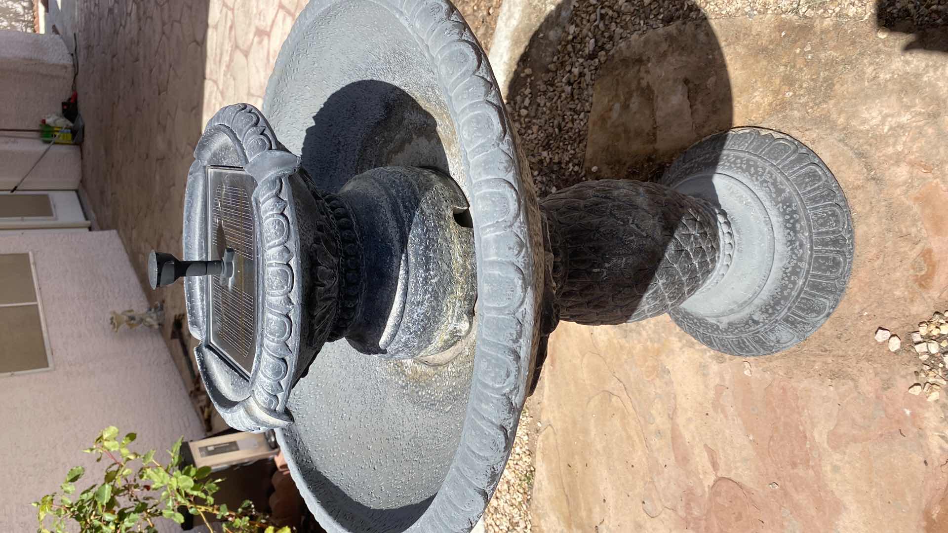Photo 1 of SOLAR BIRD BATH FOUNTAIN H32”