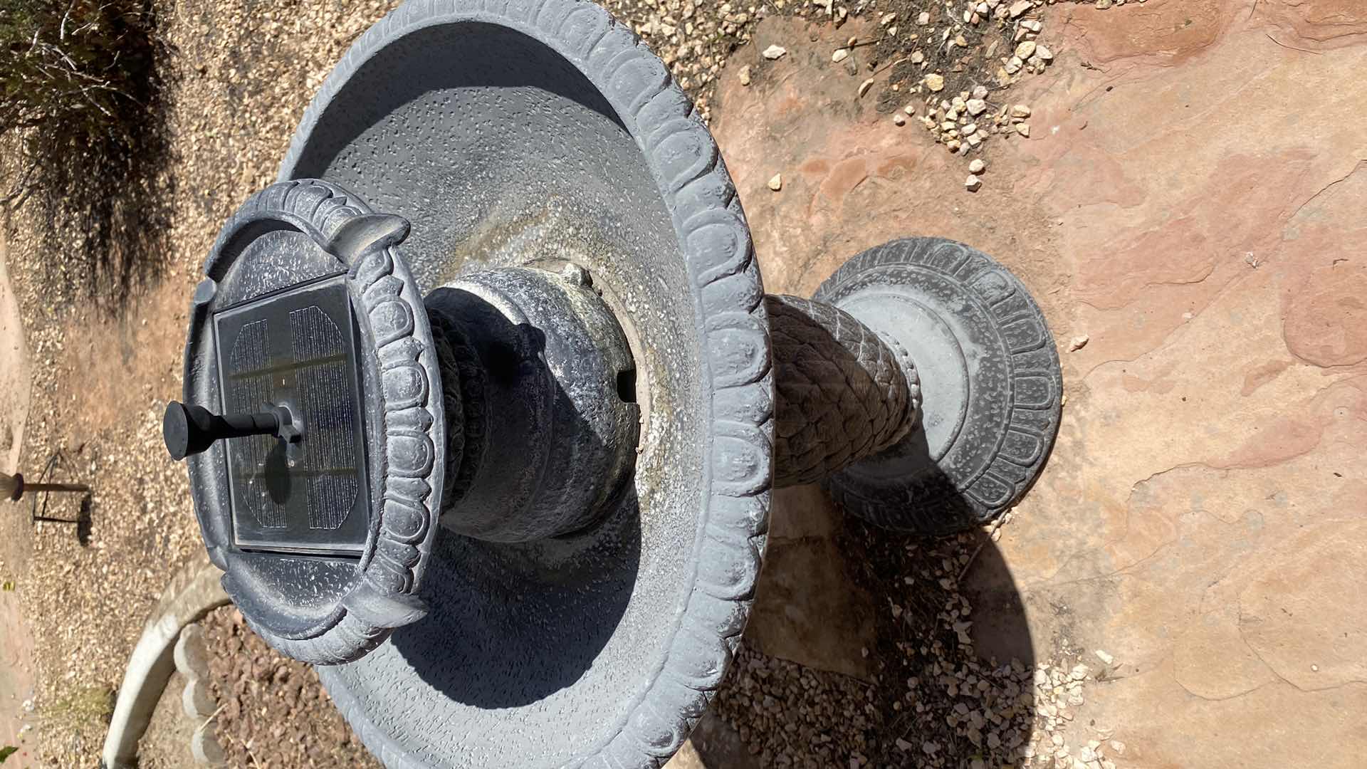 Photo 1 of SOLAR BIRD BATH FOUNTAIN H32”