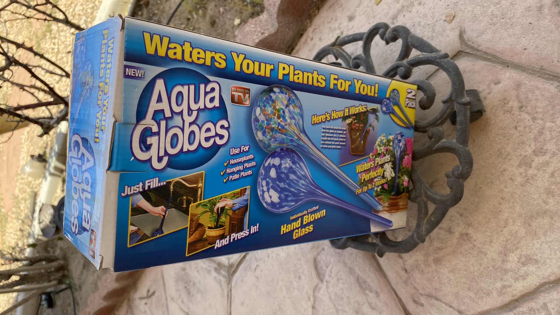 Photo 1 of 3 ROLLING PLANT HOLDERS POTS AND AQUA GLOBES