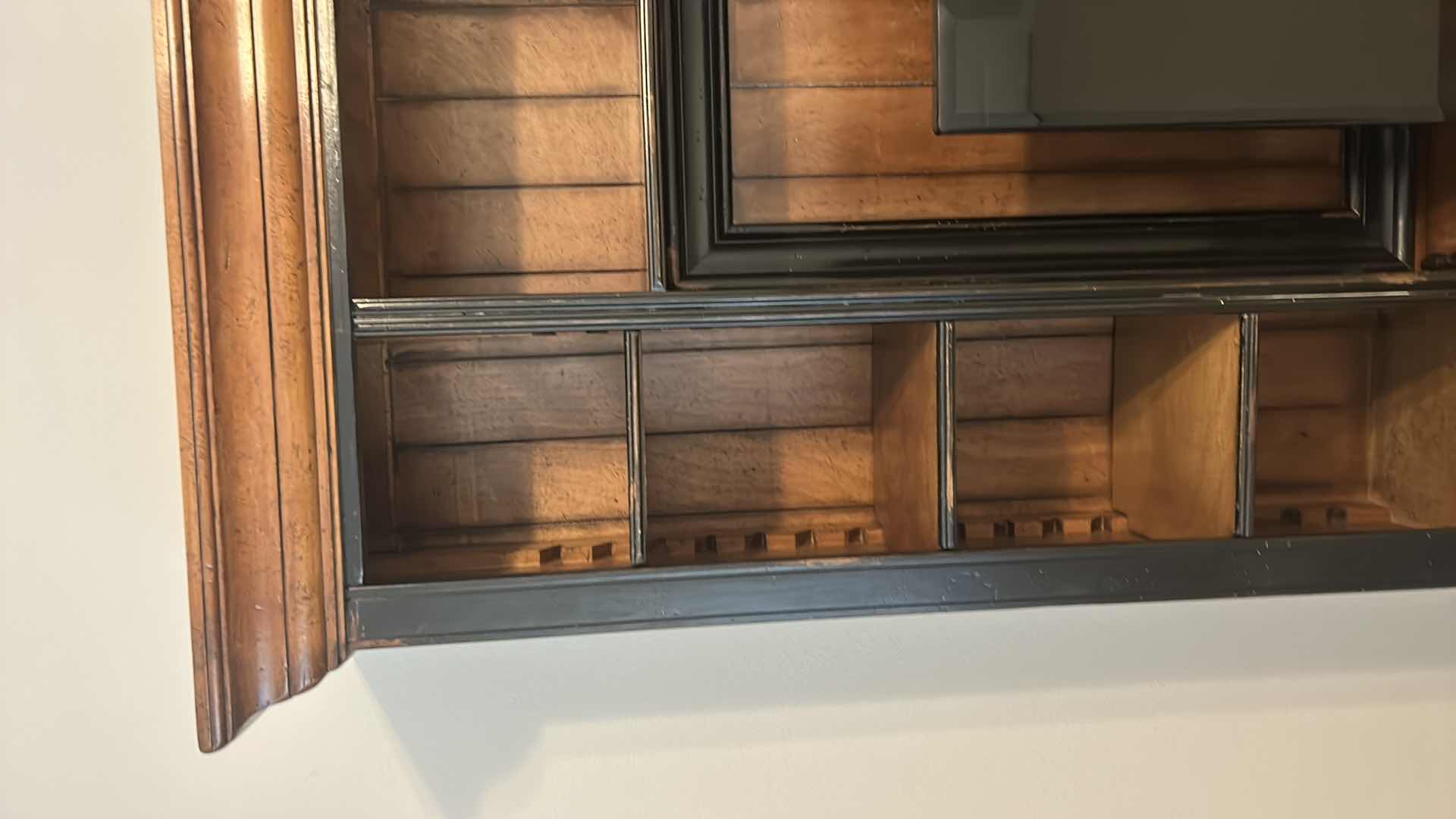 Photo 1 of HOOKER FURNITURE HAND PRODUCED ANTIQUE REPRODUCTION LIGHTED ENTERTAINMENT MEDIA CENTER W EXTRA DOORS AND ACCESSORIES  83” x 22” x H 82” ( TV SOLD SEPARATELY)