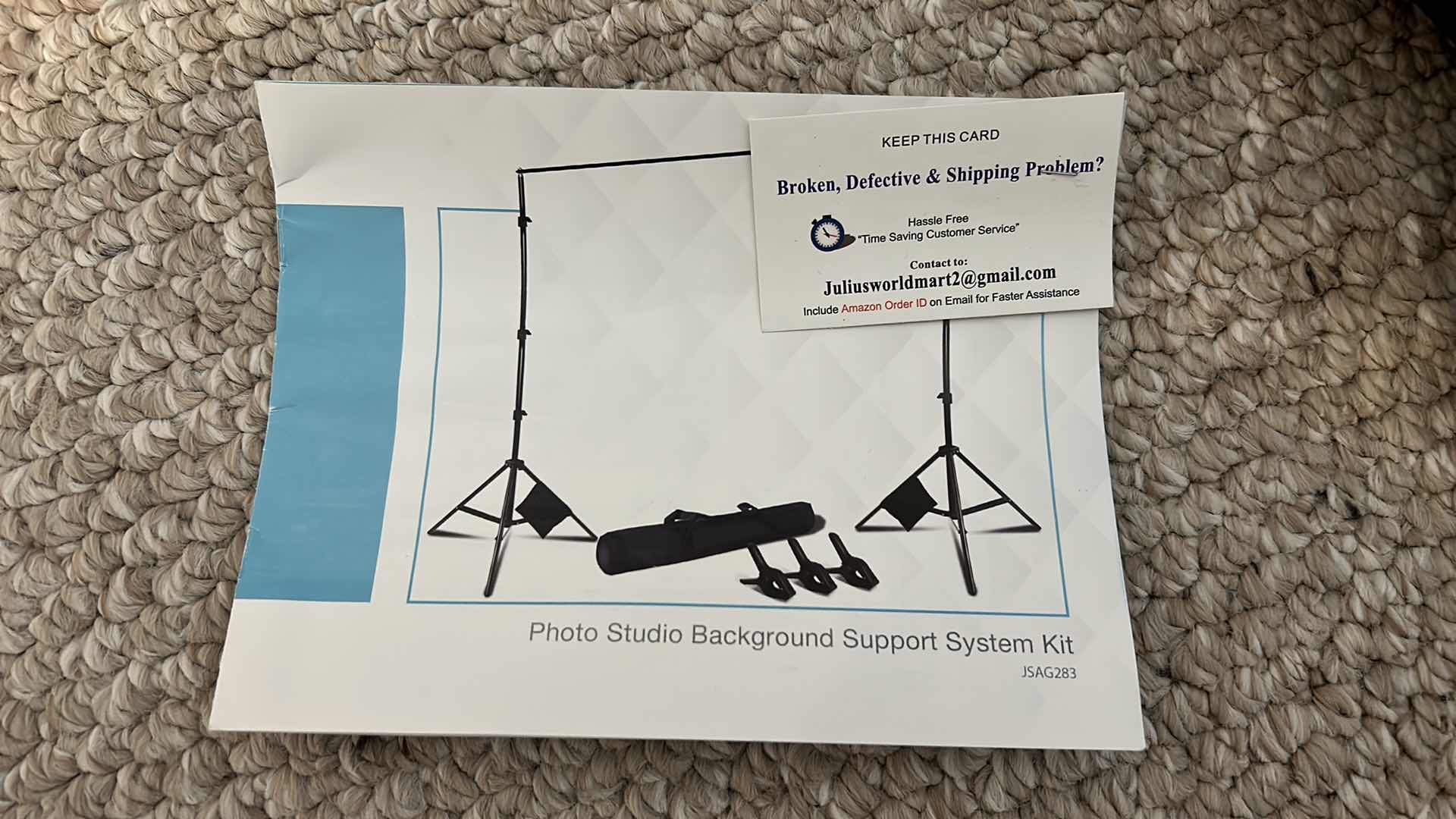 Photo 1 of JULIUS STUDIO PHOTO STUDIO BACKGROUND SUPPORT SYSTEM KIT