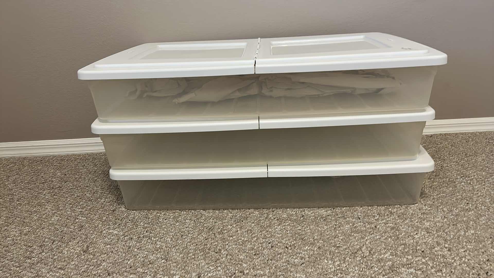 Photo 1 of 3 STORAGE CONTAINERS 49” x 22” x 6”