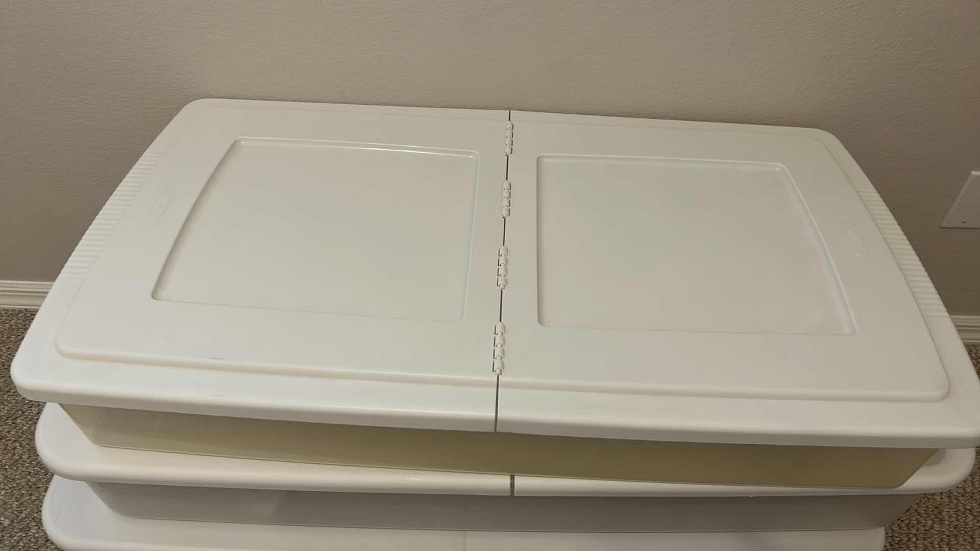 Photo 2 of 3 STORAGE CONTAINERS SMALLEST 49” x 22” x 6” AND GARMET BAG