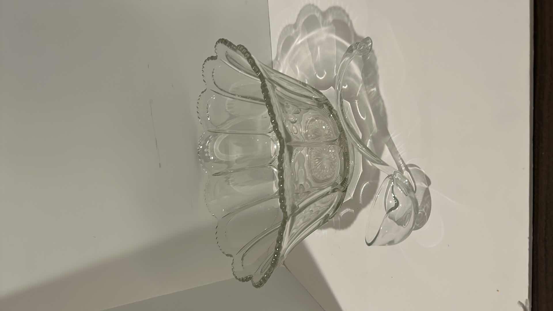 Photo 1 of LARGE CUT CRYSTAL PUNCH BOWL WITH LADEL 14.5” x 7”