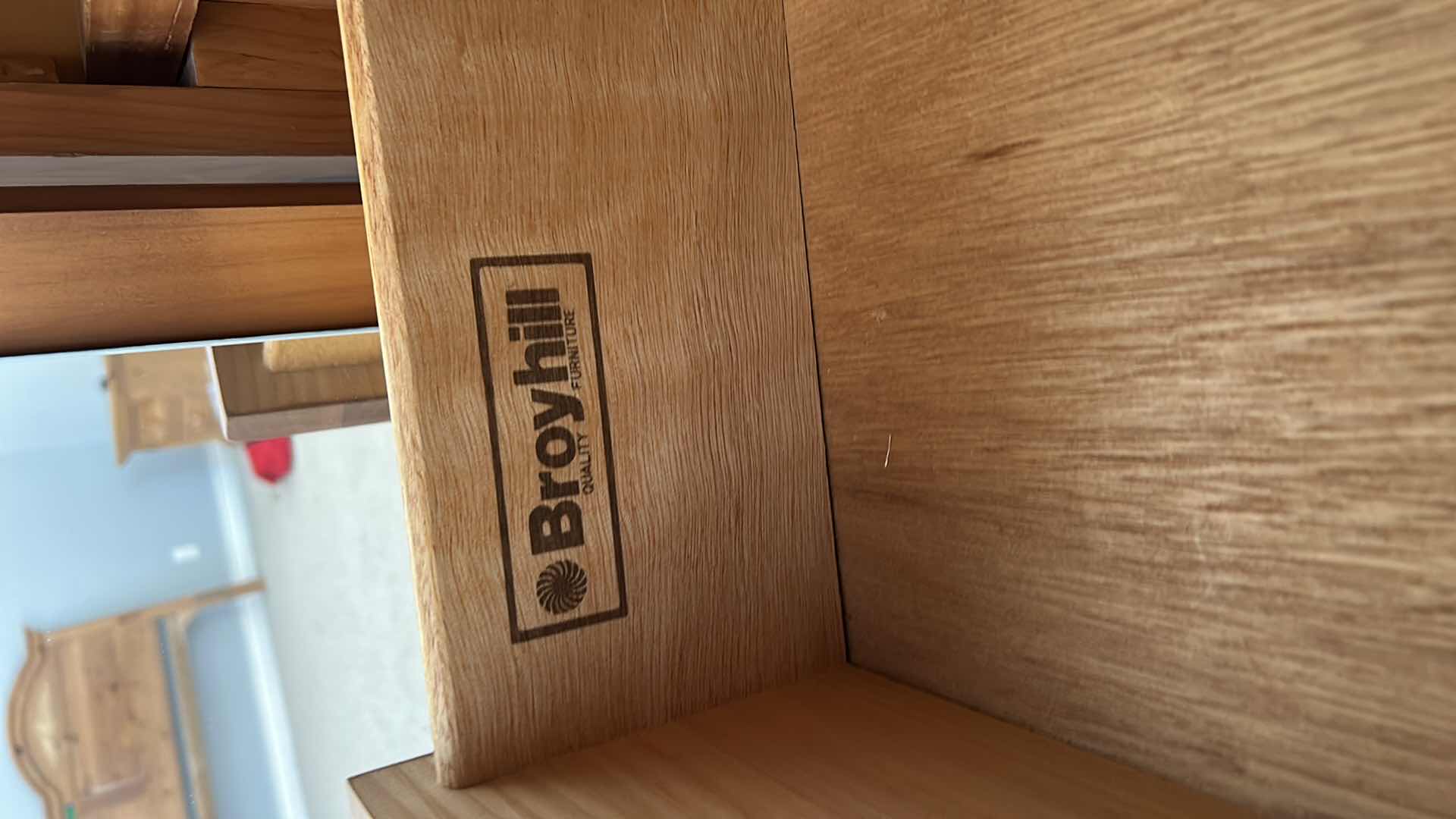 Photo 1 of BROYHILL KNOTTY PINE DISTRESSED ARMOIRE