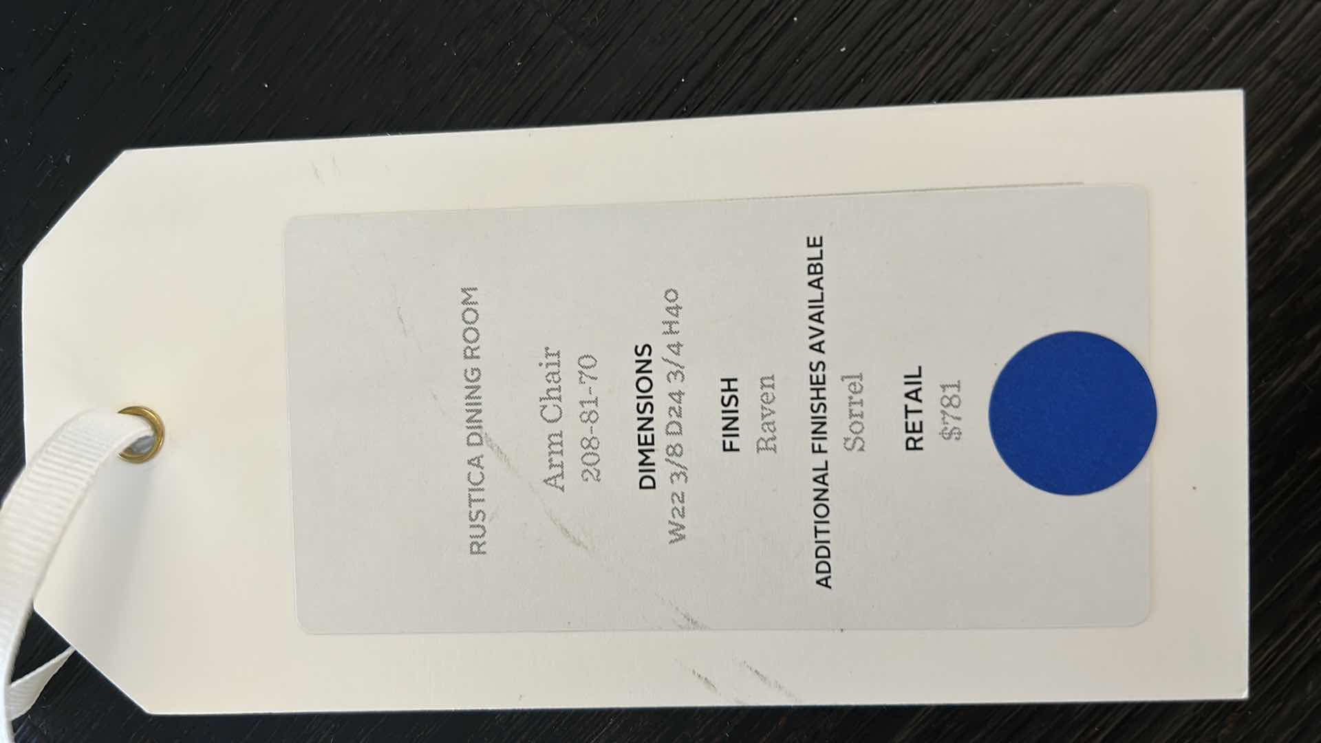 Photo 1 of STANLEY BLACK RUSTICA 64” ROUND TABLE WITH FOUR CHAIRS ESTIMATED VALUE $5245