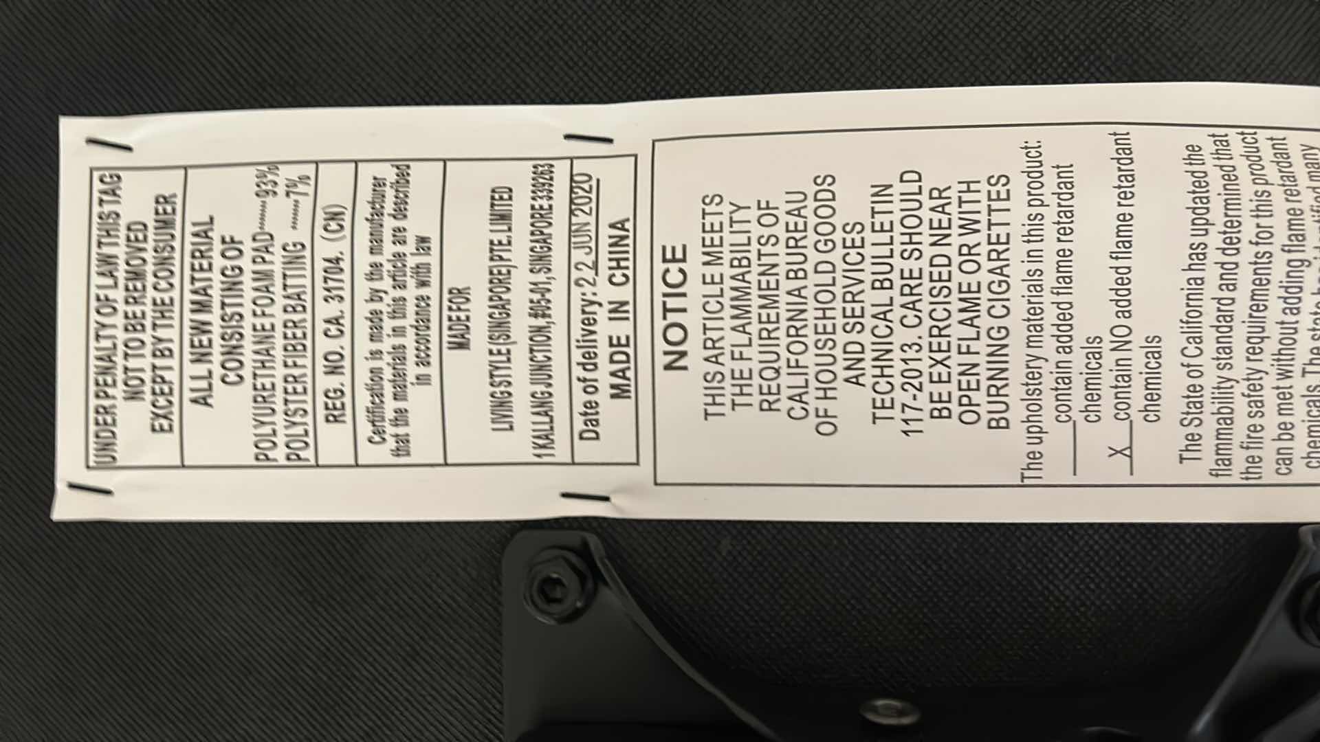 Photo 1 of BLACK EXECUTIVE ROLLING OFFICE CHAIR