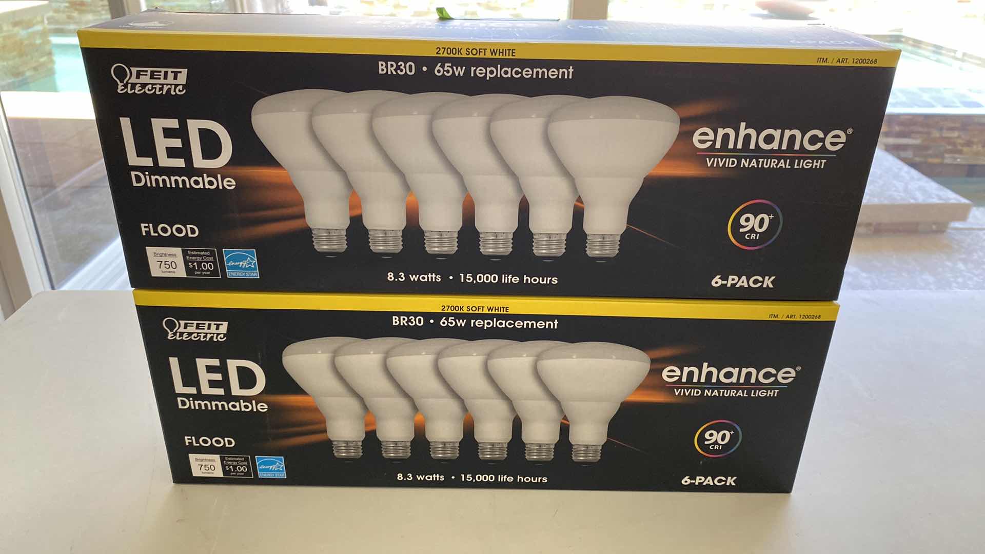 Photo 1 of 2 BOXES OF 5 BRIGHT WHITE LED FLOODS