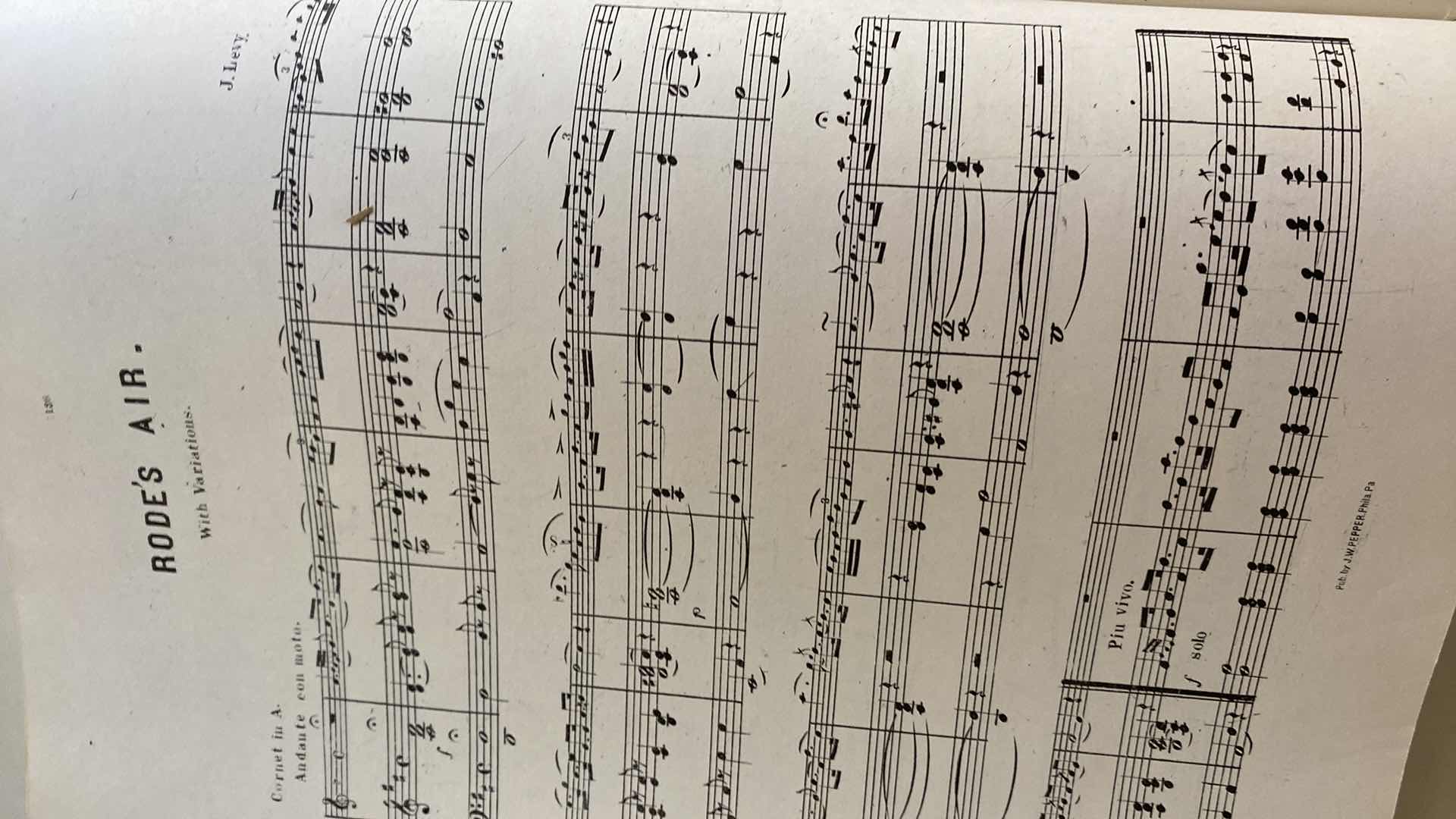 Photo 1 of THE ARTISTS STUDIO J. LEVY ANTIQUE MUSIC BOOKS