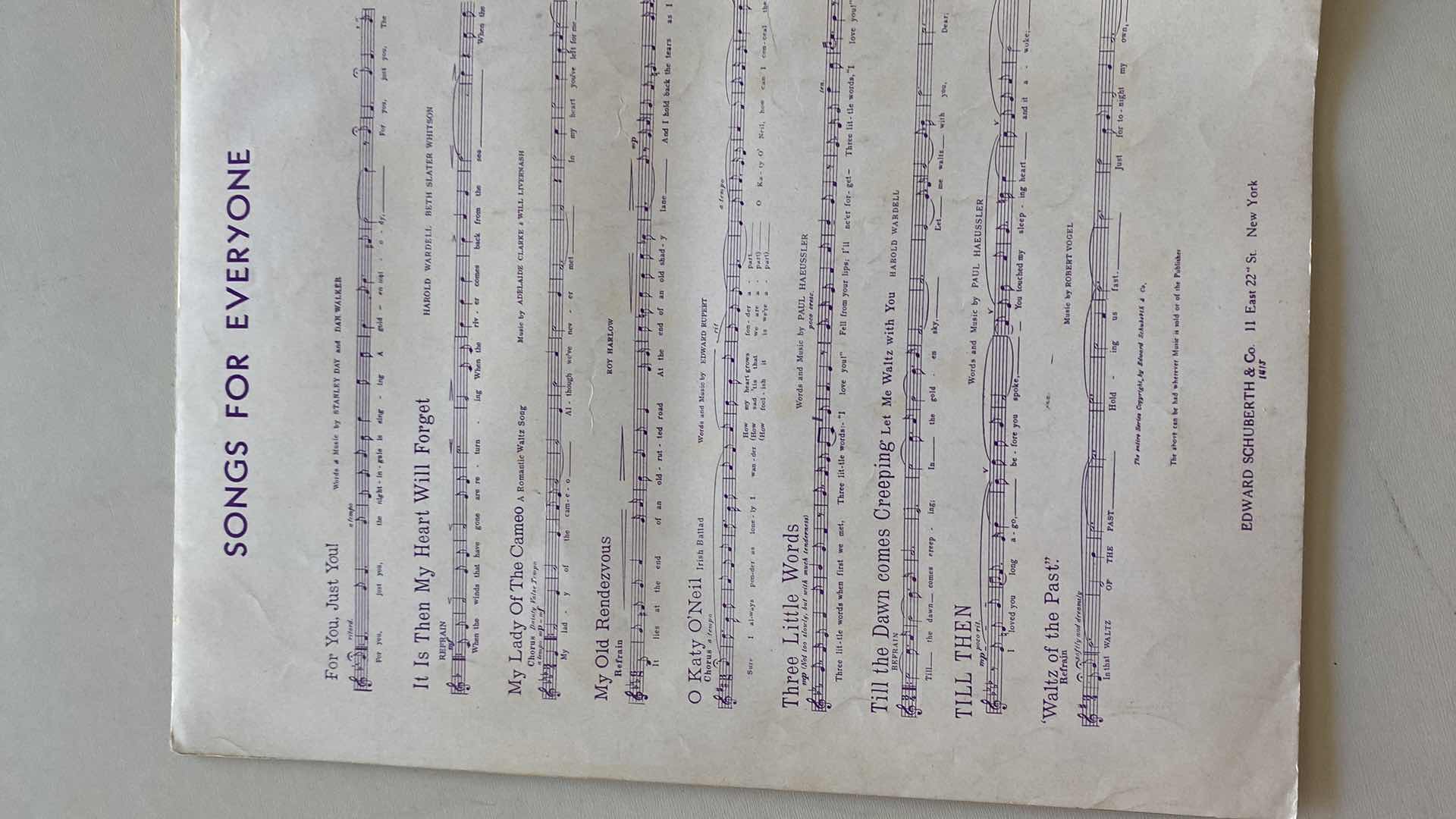 Photo 5 of VINTAGE SHEET MUSIC