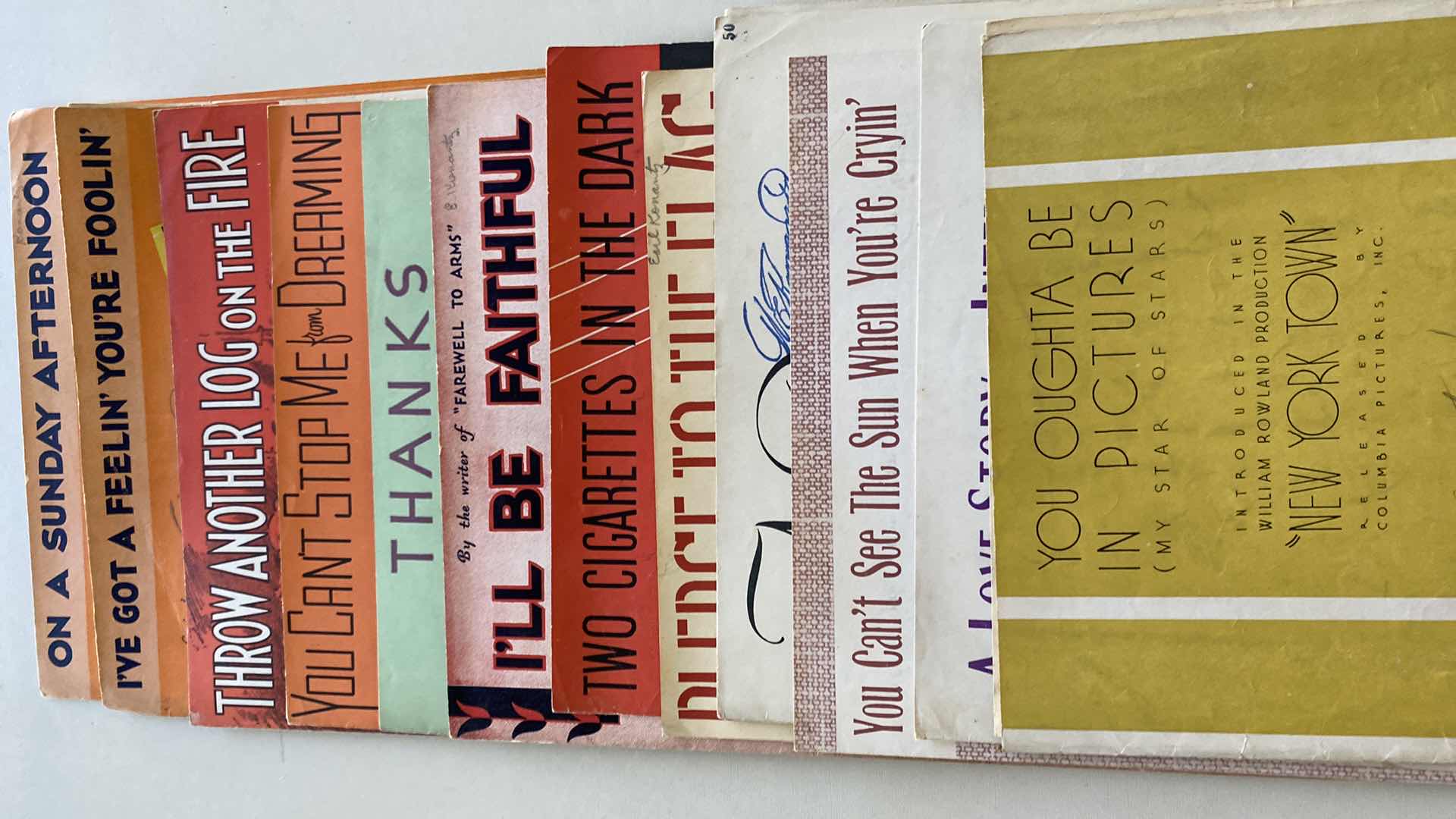 Photo 1 of VINTAGE SHEET MUSIC