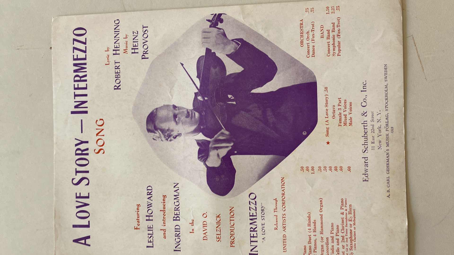 Photo 4 of VINTAGE SHEET MUSIC