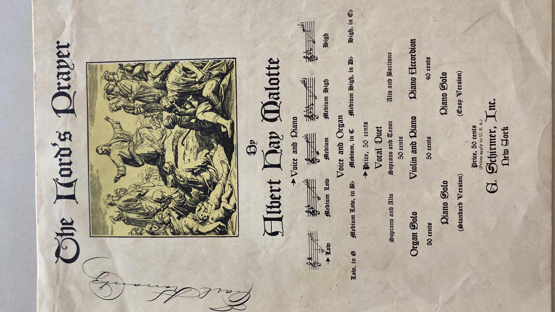 Photo 1 of VINTAGE SHEET MUSIC