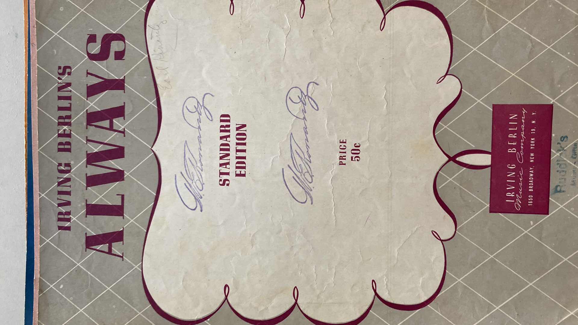 Photo 2 of VINTAGE SHEET MUSIC