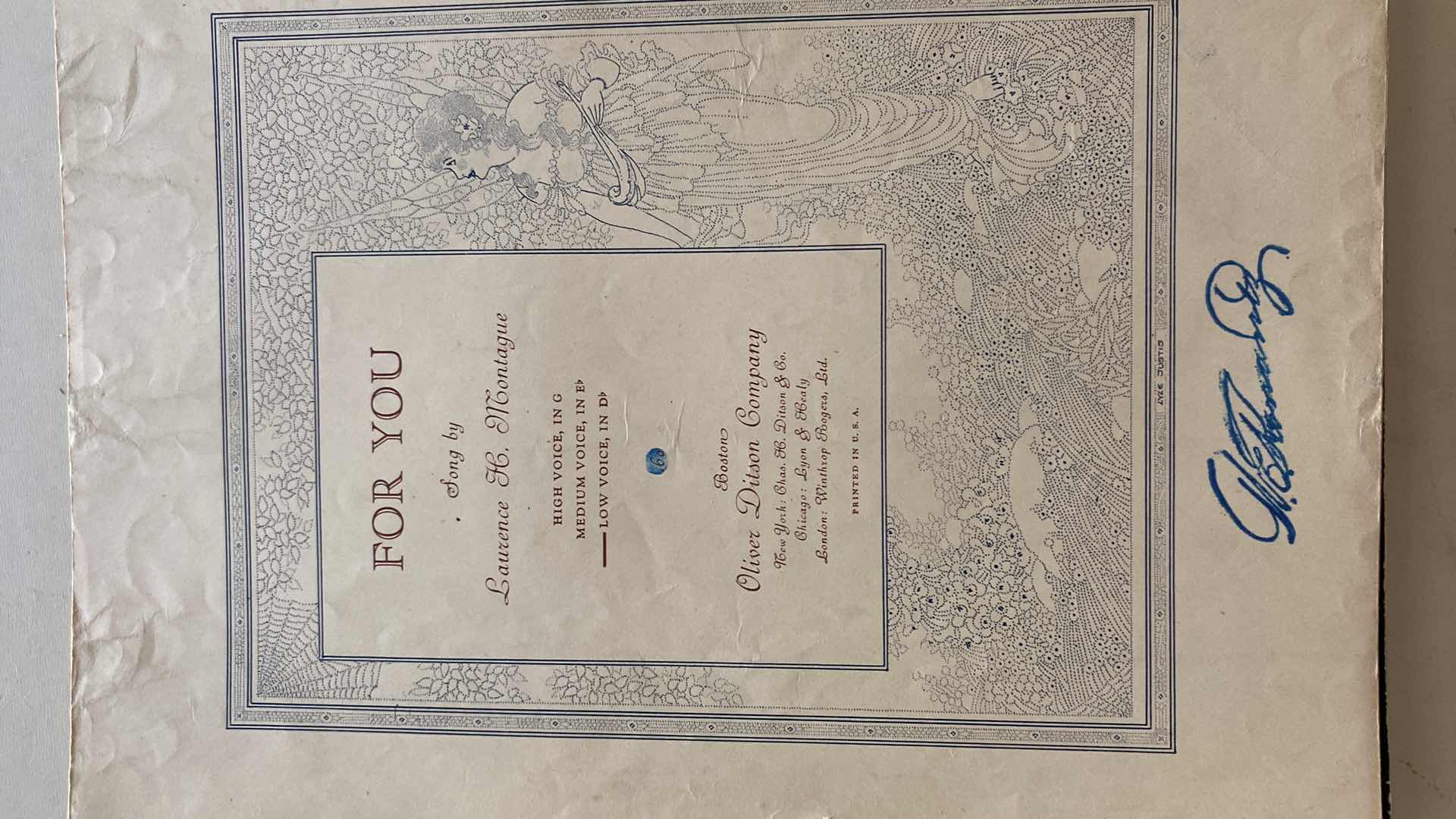 Photo 1 of VINTAGE SHEET MUSIC