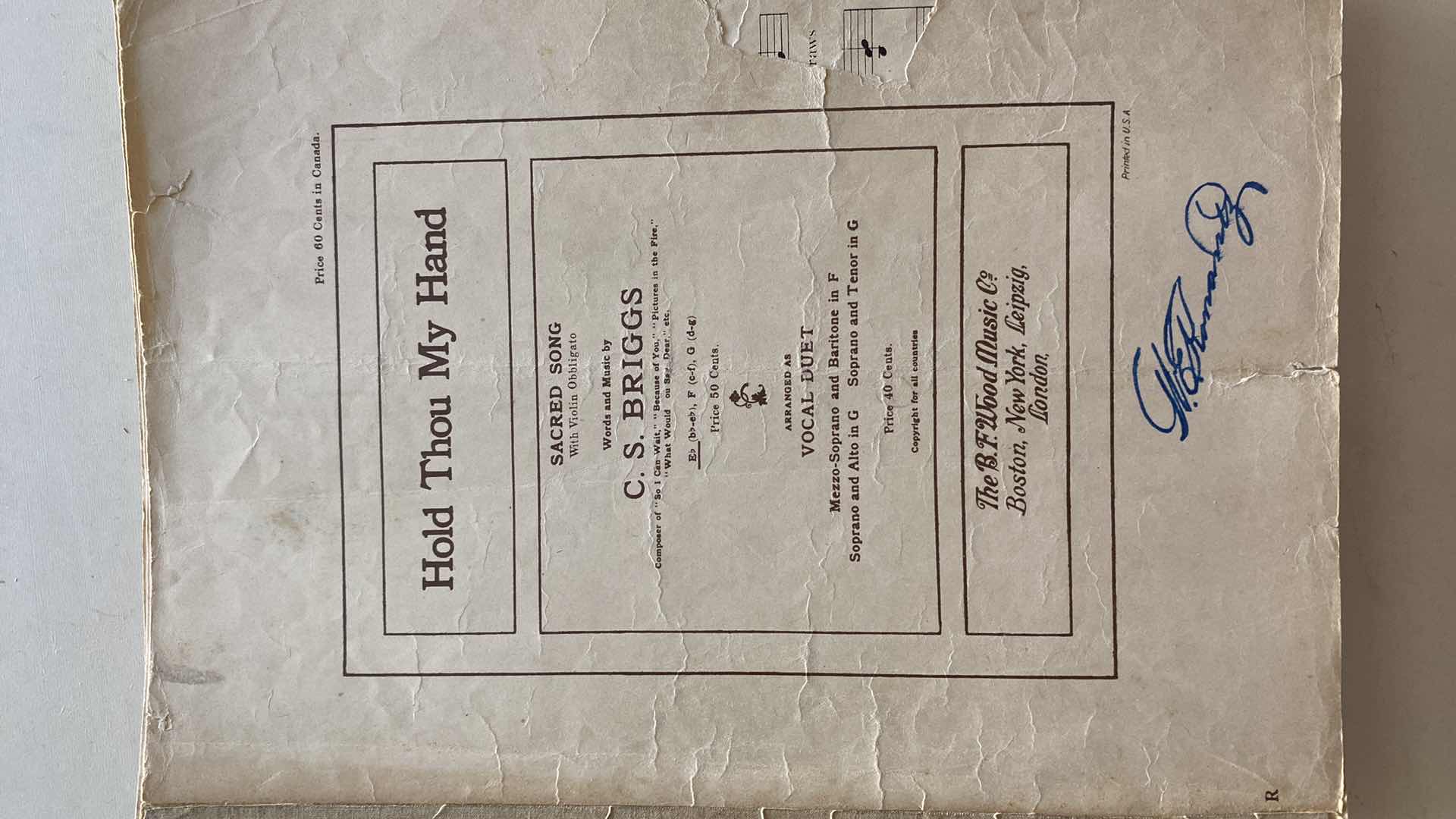 Photo 1 of VINTAGE SHEET MUSIC