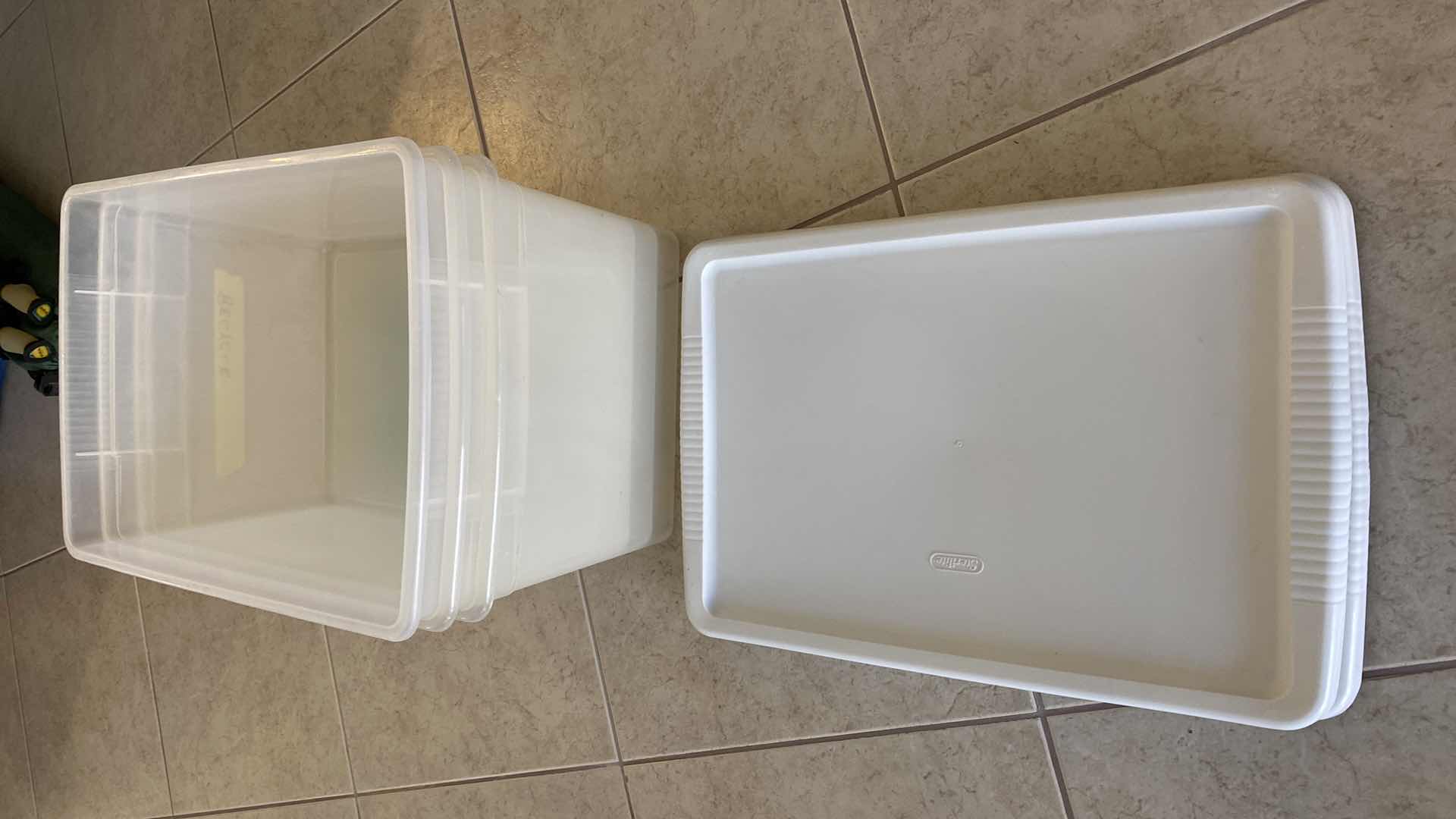 Photo 1 of 3 STERILITE STORAGE TOTES WITH LIDS 22” X 16” H12”